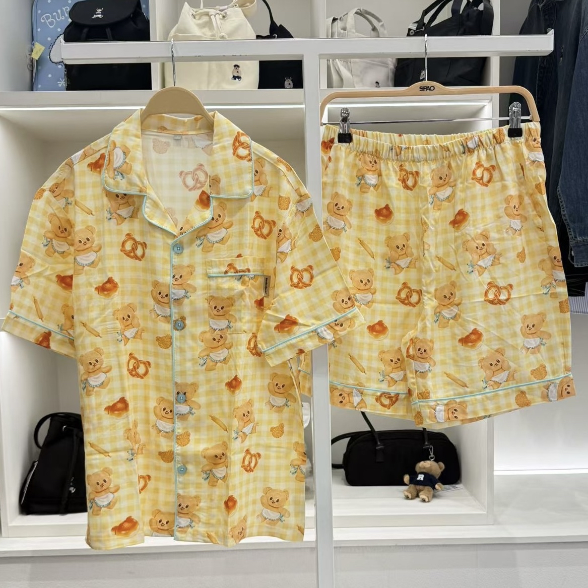 🇰🇷韓國SPAO x ButterBear短䄂睡衣套裝