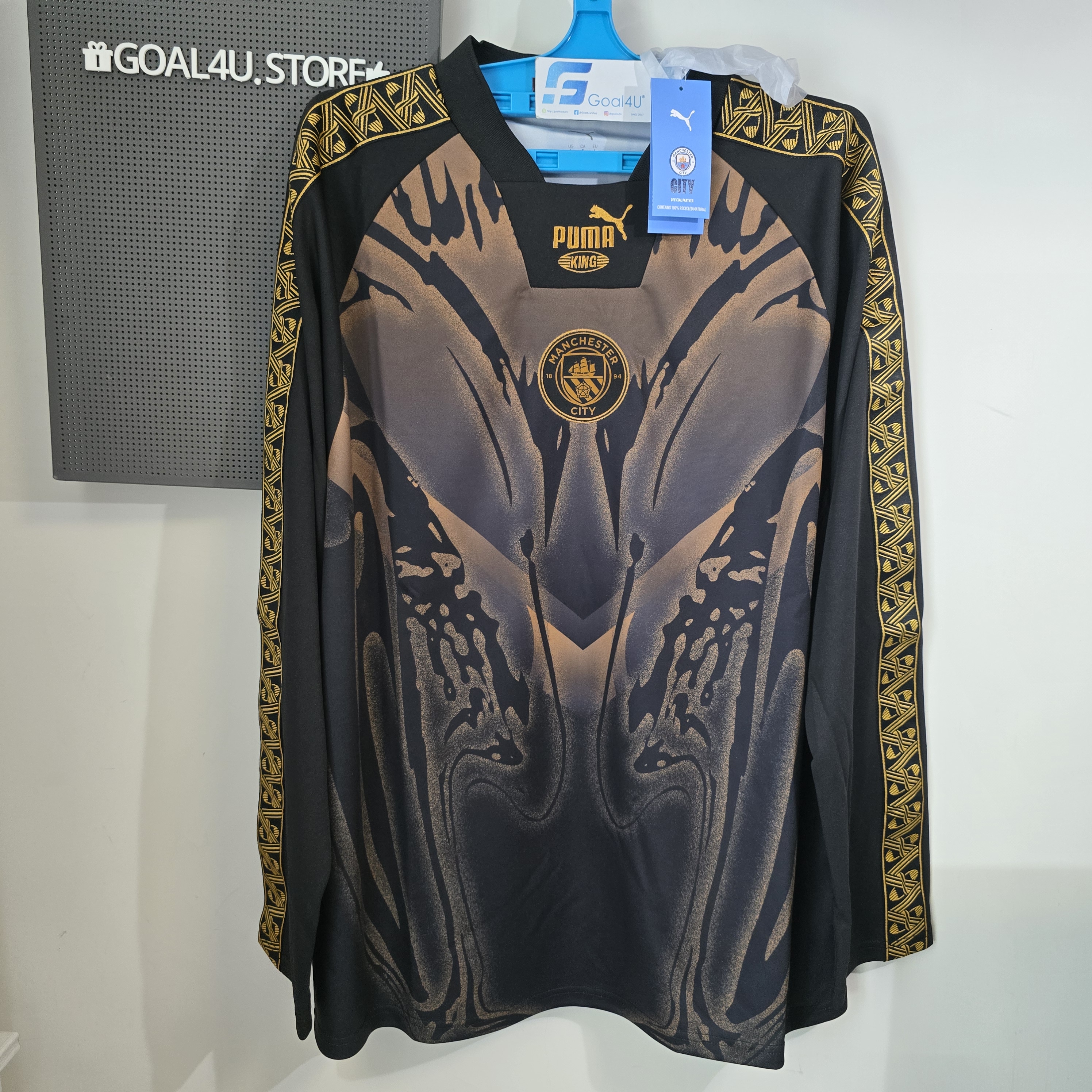 Puma King Manchester City 曼城復古黑金長袖球衣 786294_32