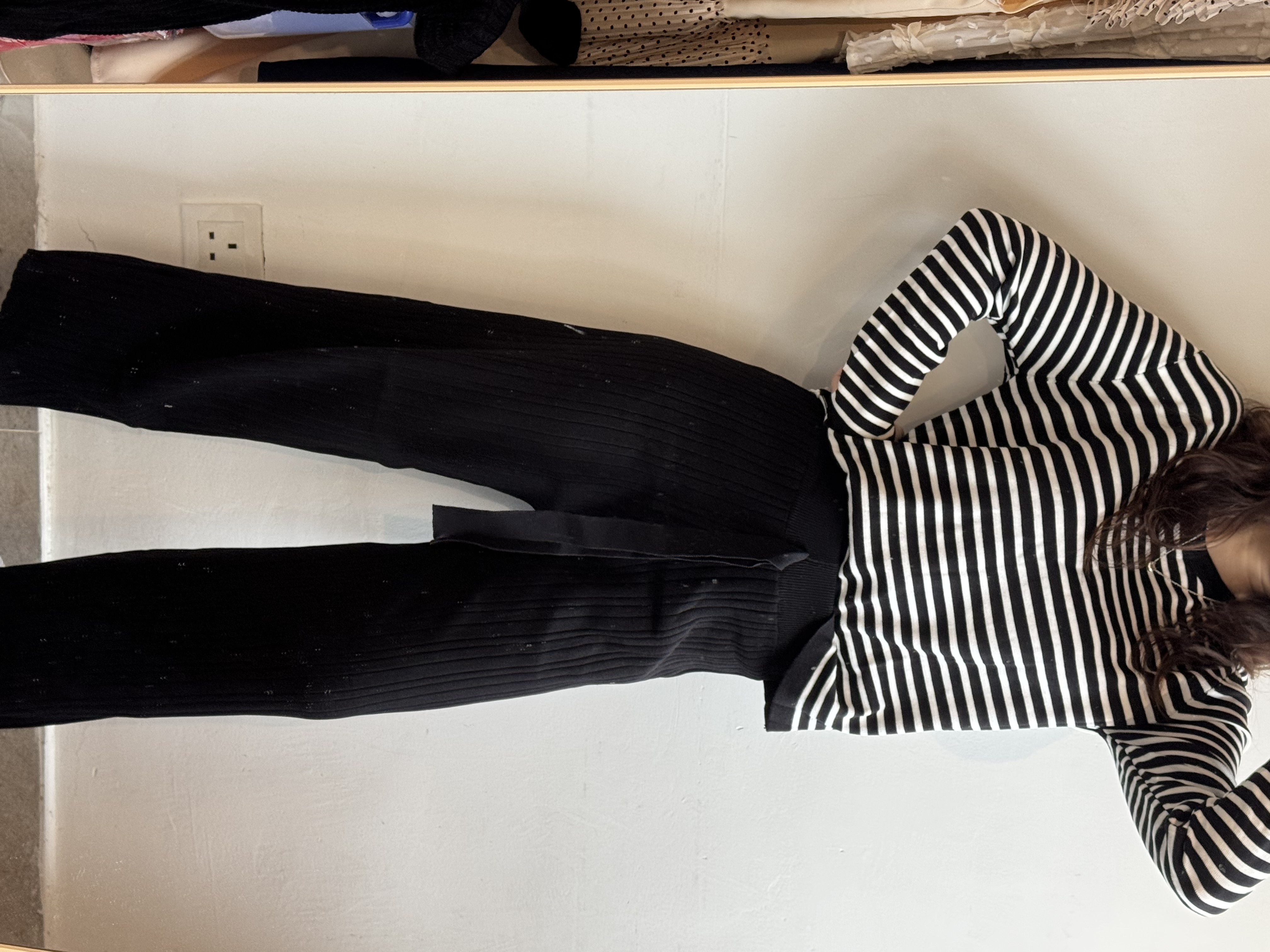 特價 間條Top + 褲 set 