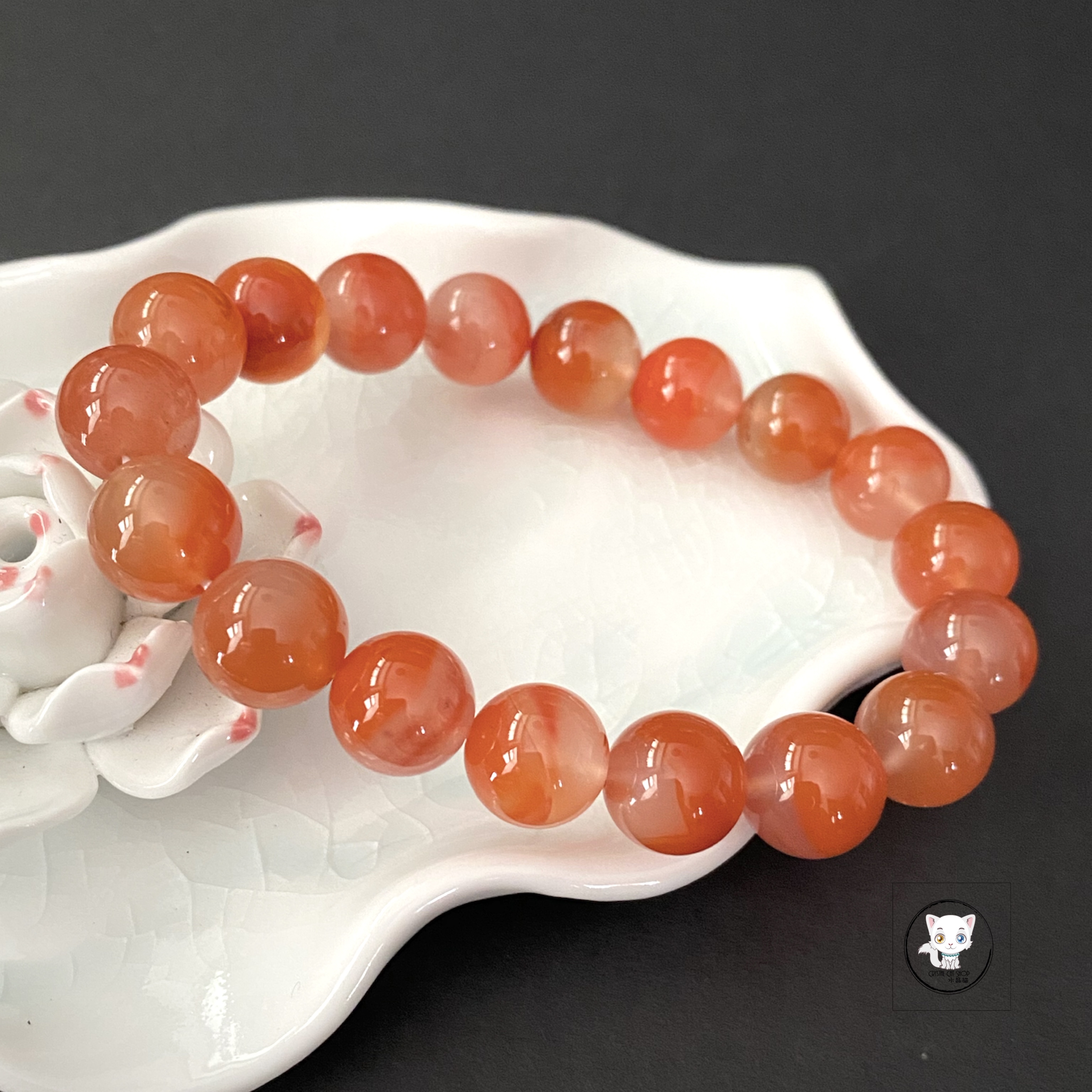 天然南紅瑪瑙手鏈 11mm