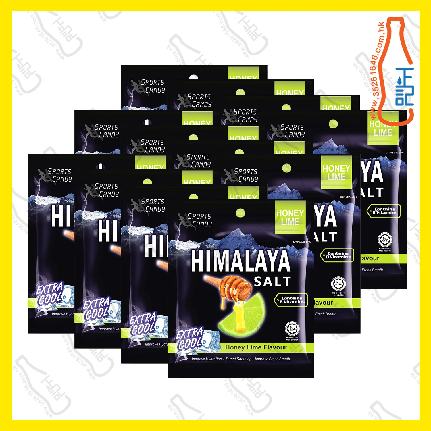 ==BIG8666 Himalaya 喜瑪拉雅山鹽薄荷糖 - 蜂蜜青檸味 x 12包 /盒