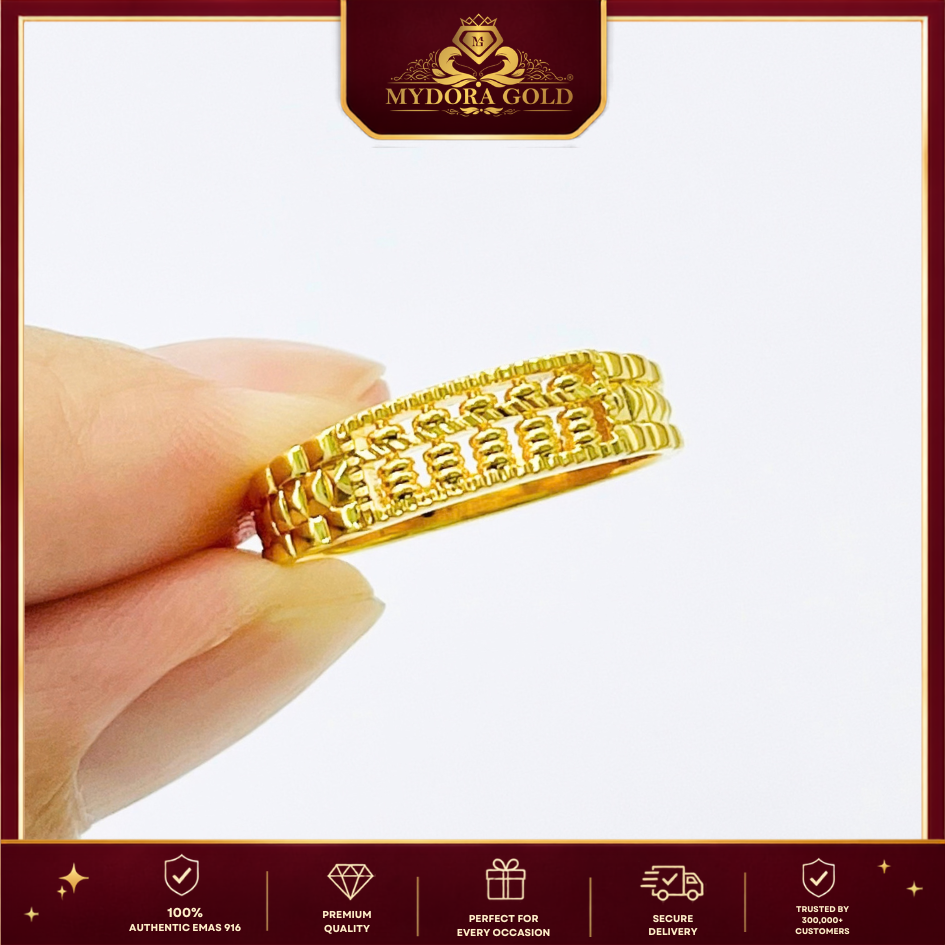 MYDORA EMAS 916 Cincin Sempoa Lexendra (5G) l EMAS 916/22K