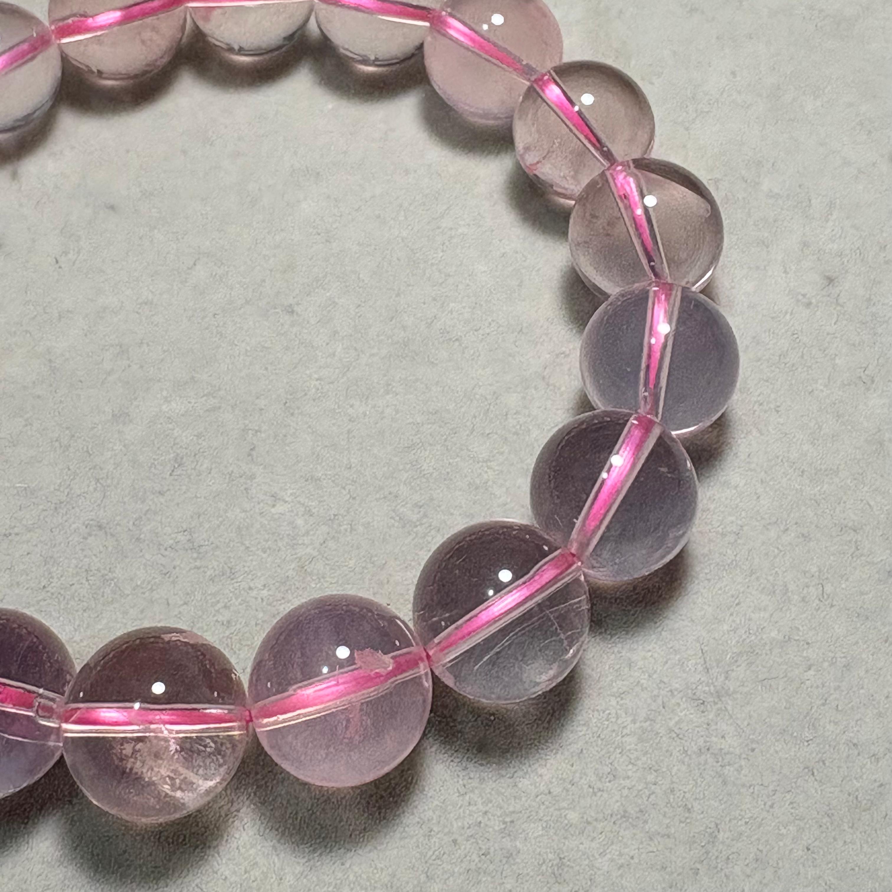 11.5mm星光粉晶手串 No. 2063