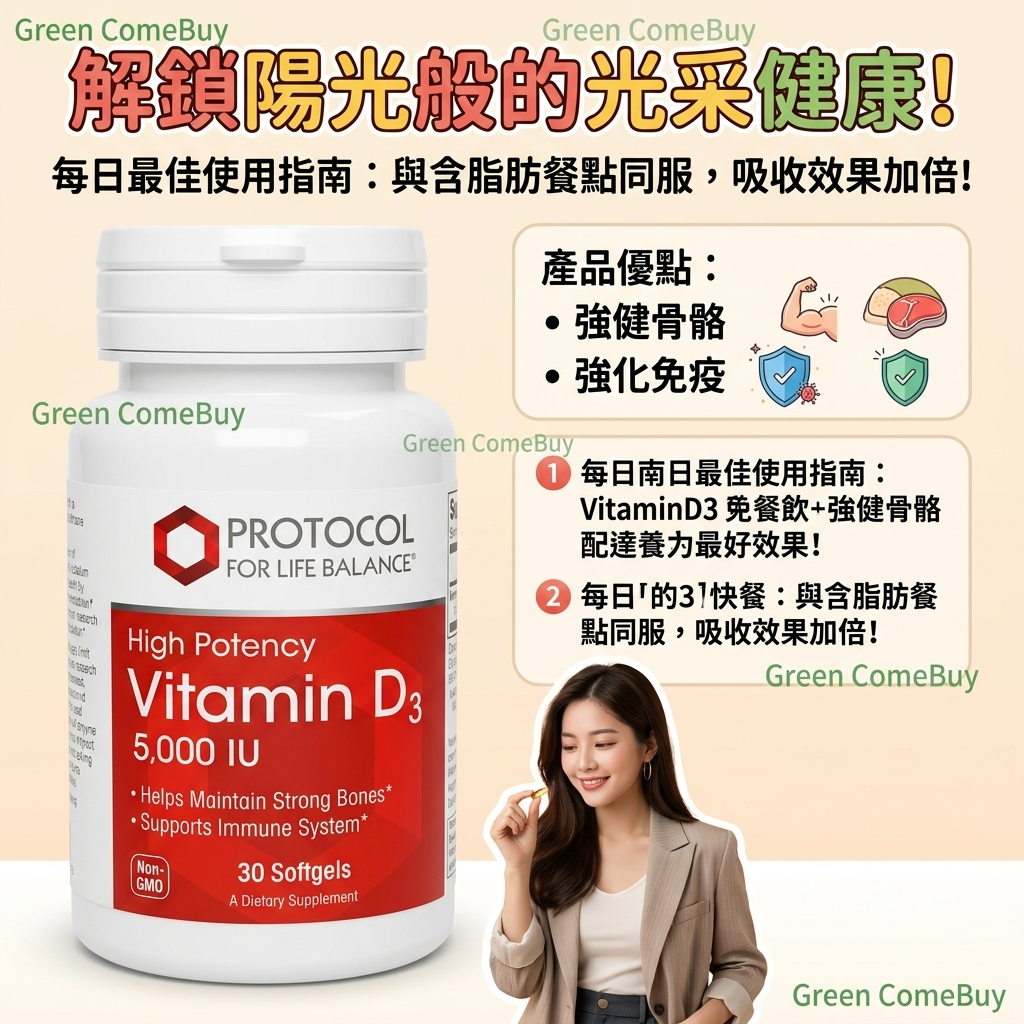 Protocol 高效維生素 D3 軟膠囊