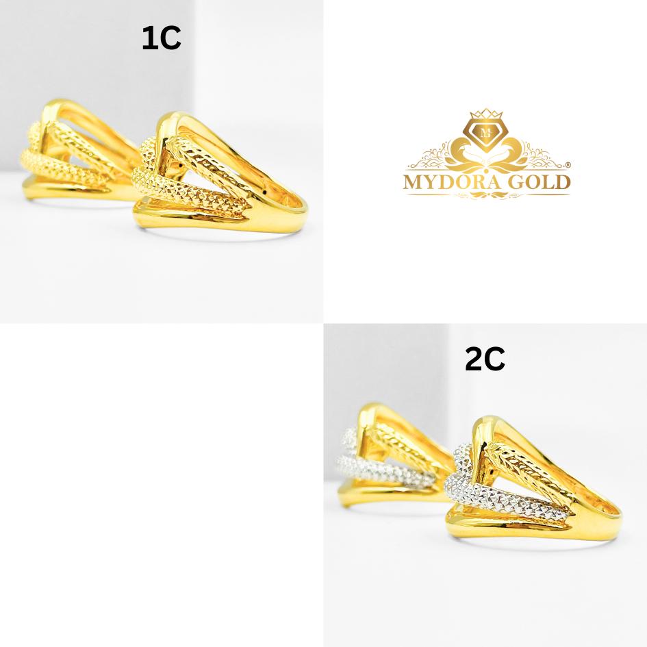 MYDORA Cincin Deluxe Silang Multi Rows (5G) l EMAS 916/22K