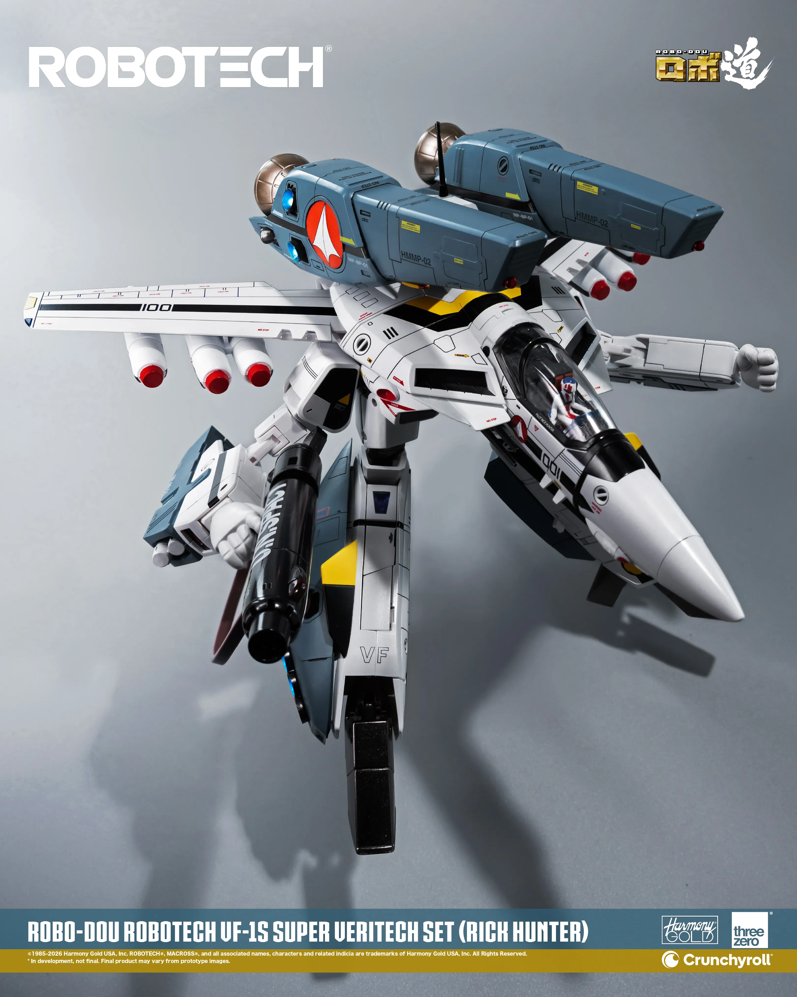 (預訂訂金 $700) (總價 $1786) threezero ROBO道 超時空要塞 Macross VF-1S 變形戰鬥機超級裝甲套裝 (獵龍 洛·福卡) (行版) ROBO-DOU Robotech VF‐1S Super Veritech Set (Rick Hunter Roy Fokker) (TZ-3Z0307) 