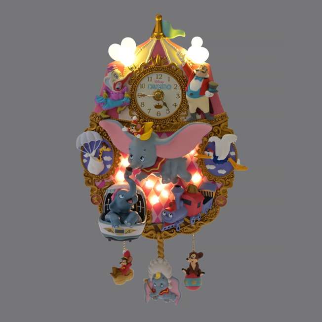 [訂購] [JDS] 🎪 DISNEY DUMBO 85TH ANNIVERSARY Dumbo LED掛牆鐘 {TF261005}