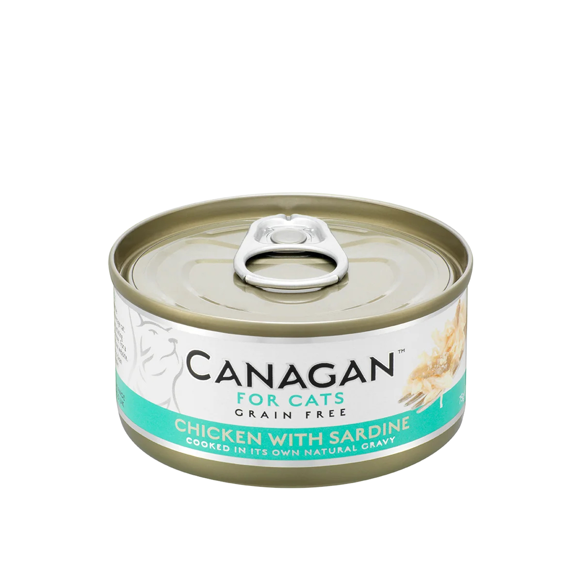 CANAGAN 原之選 雞肉伴沙甸魚配方 貓罐頭 75g