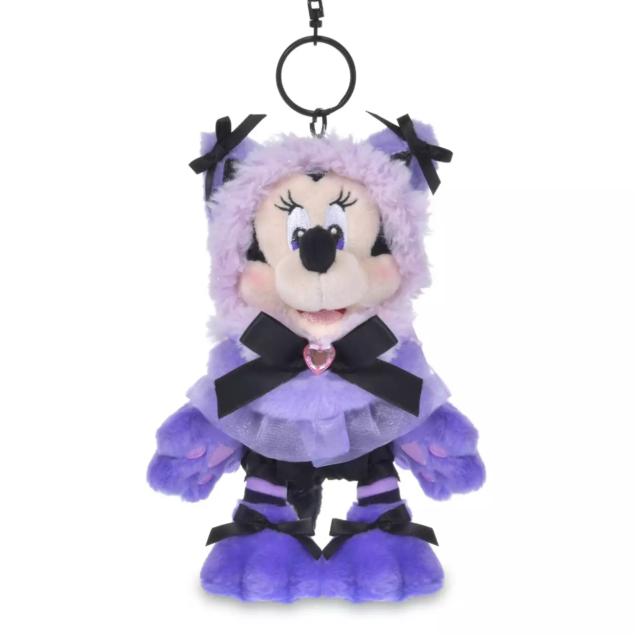 🌸 【預訂】MINNIE 貓貓造形公仔掛飾 - CAT MINNIE AND FIGARO - 2027 DISNEY HALLOWEEN