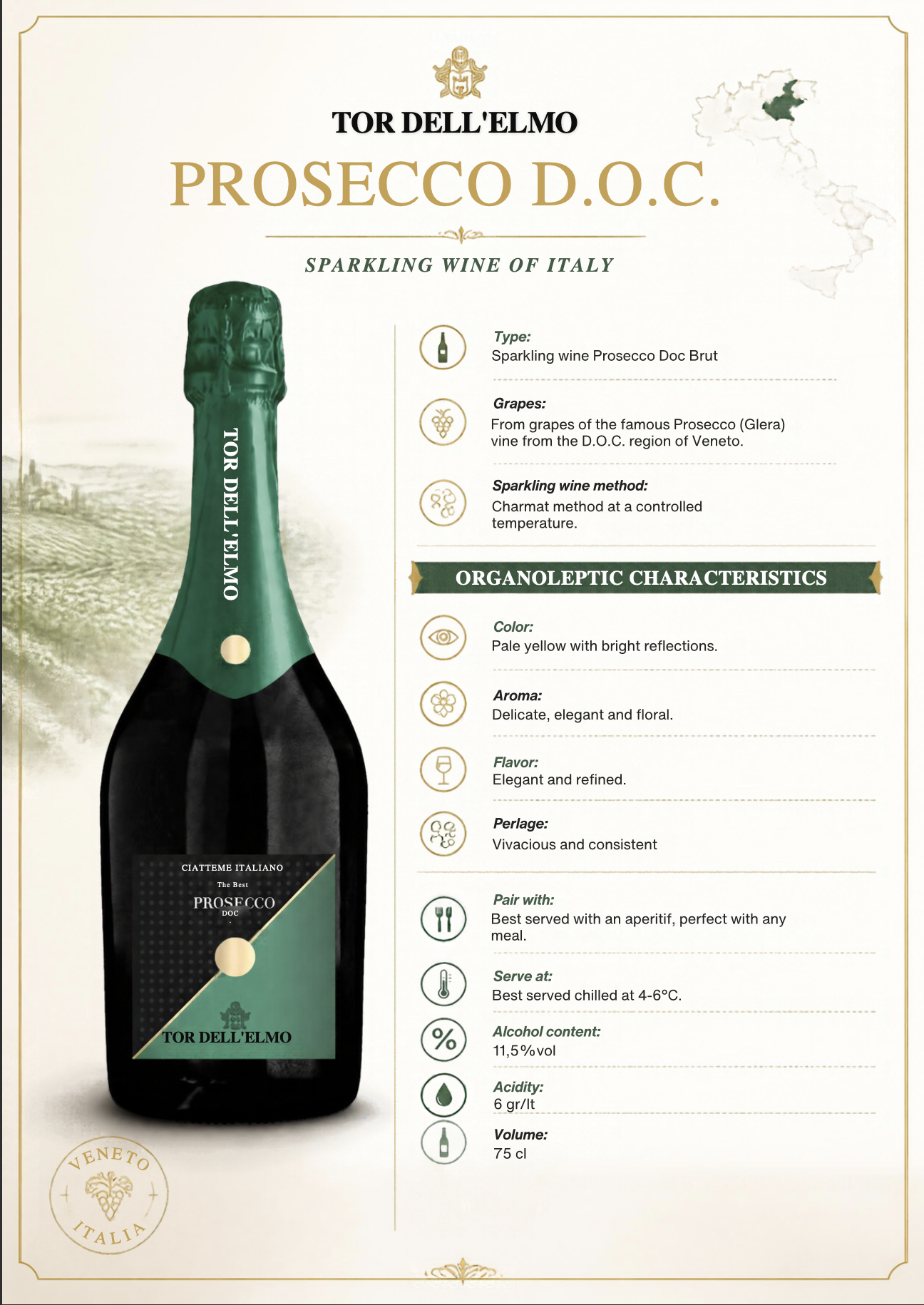 Tor dell' Elmo Prosecco D.O.C.