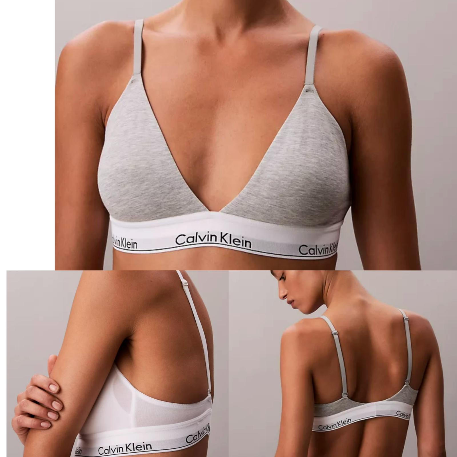 預購-特價Ck icon Cotton Modal Lightly Lined Triangle bralette 限時特價