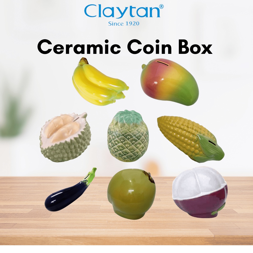 Claytan Coin Box - Fruit & Veg