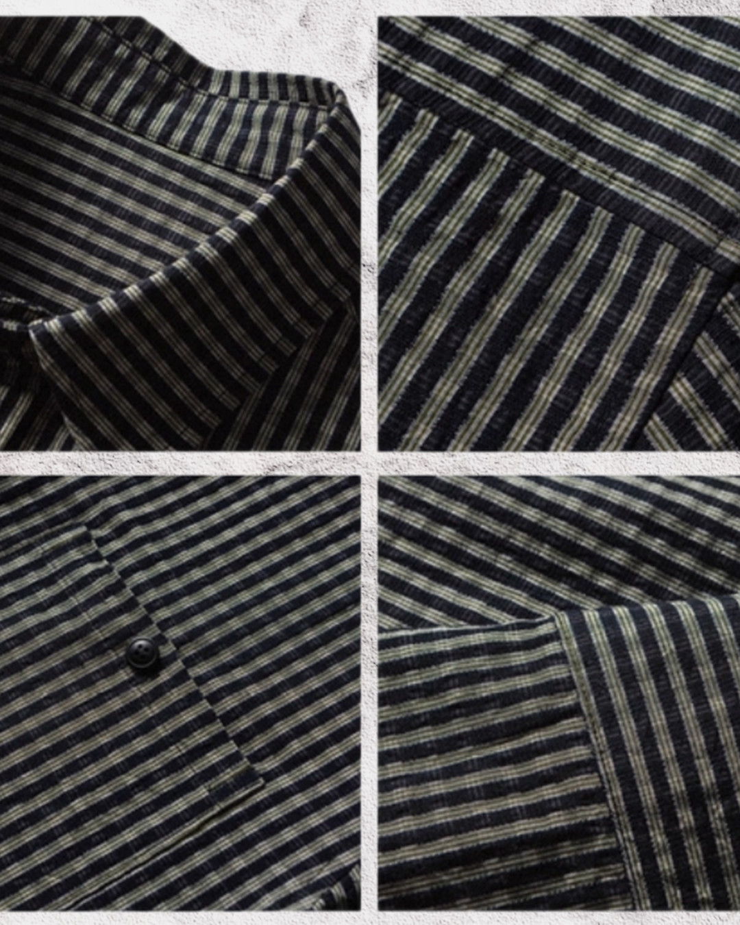 W8275胸前口袋格紋恤衫