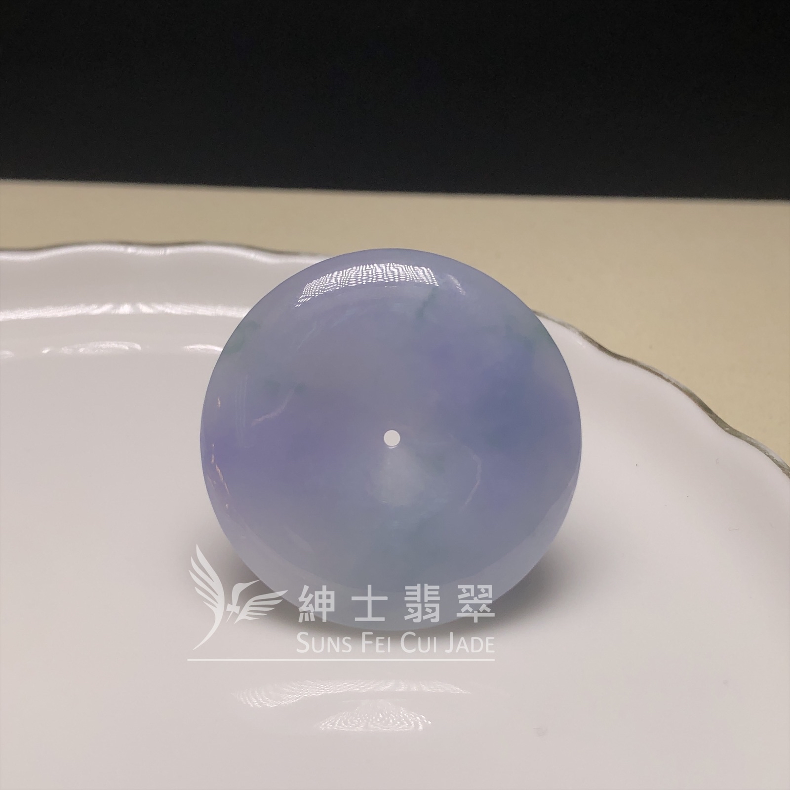 B08569  茄紫飄花平安扣