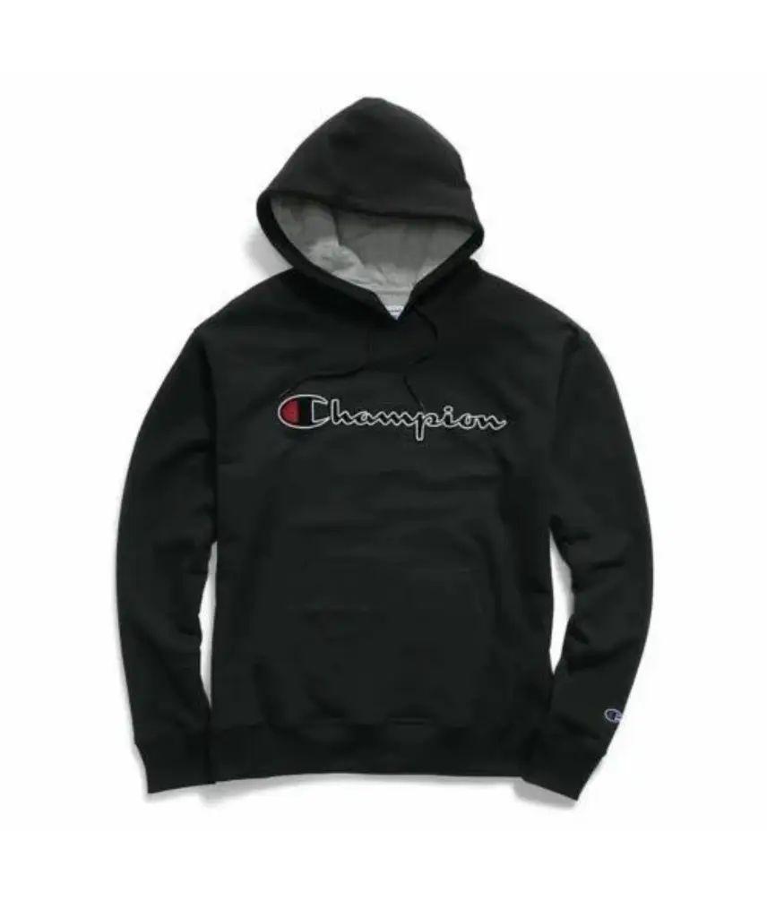Champion 3D Big Logo Hoodie Black 