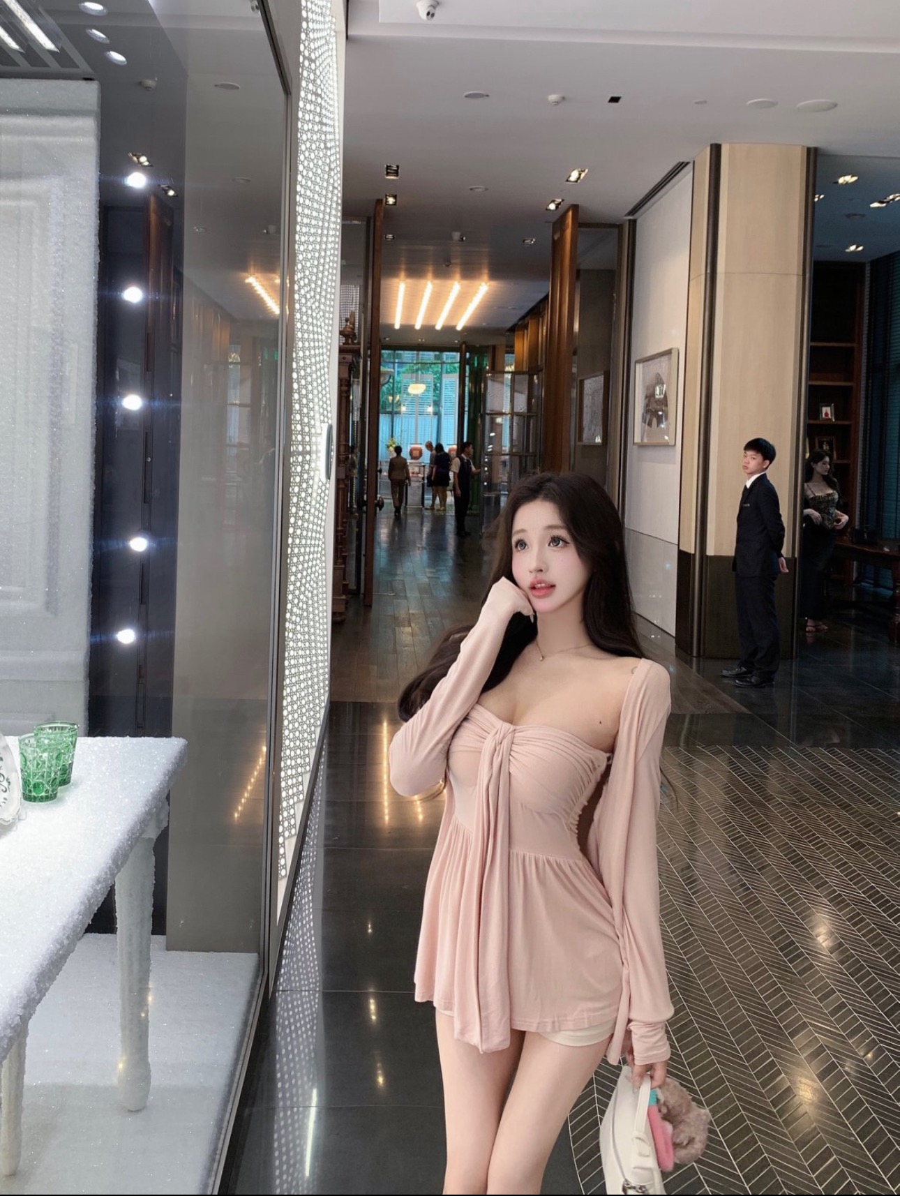 4526 Lunar Muse Knit Dress“月光缪斯针织开衫抹胸裙”