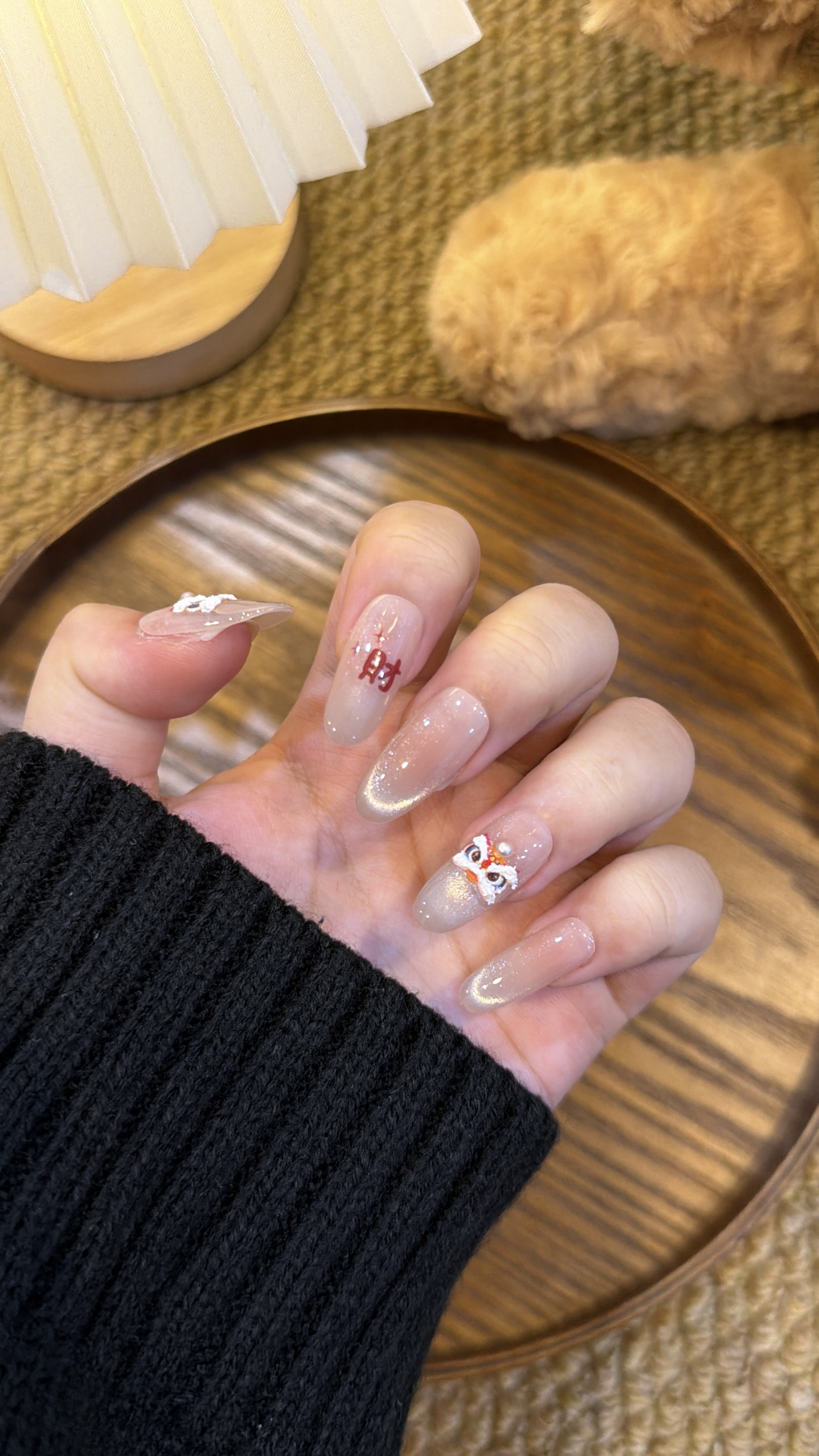 小狮来财 中椭圆