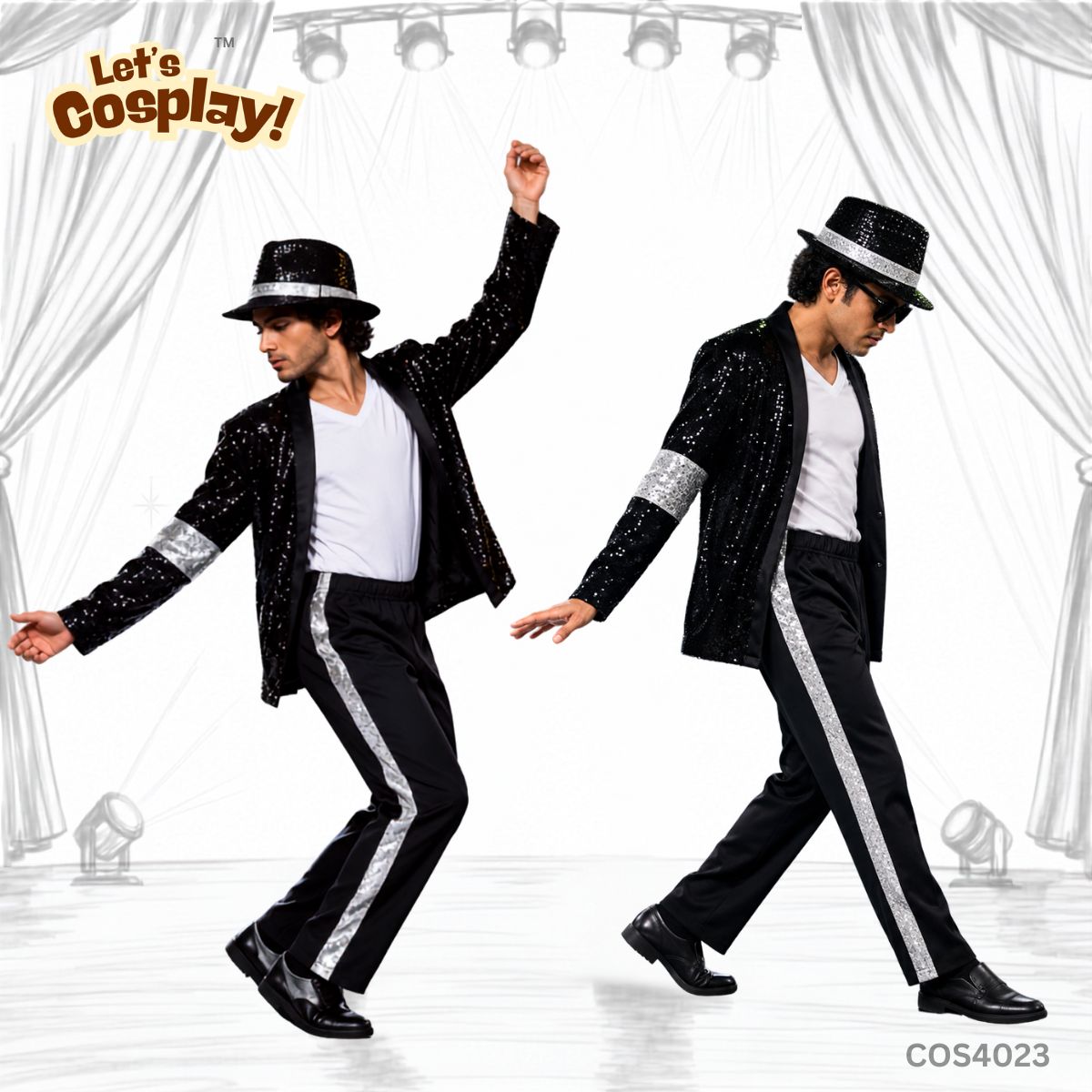 Michael Jackson主題成人服裝｜名人模仿舞台Costume 香港現貨 Lets Cosplay