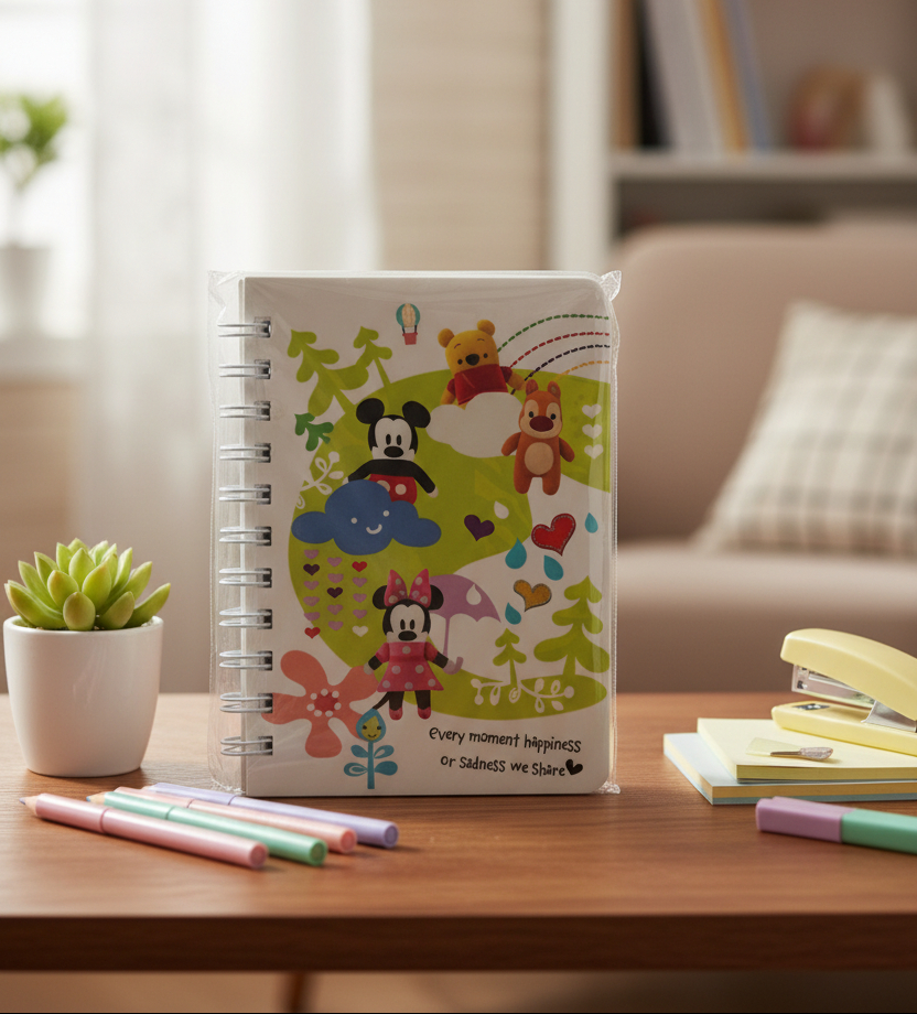可愛側掀筆記 Mickey And Friends (DPMA-1009A)
