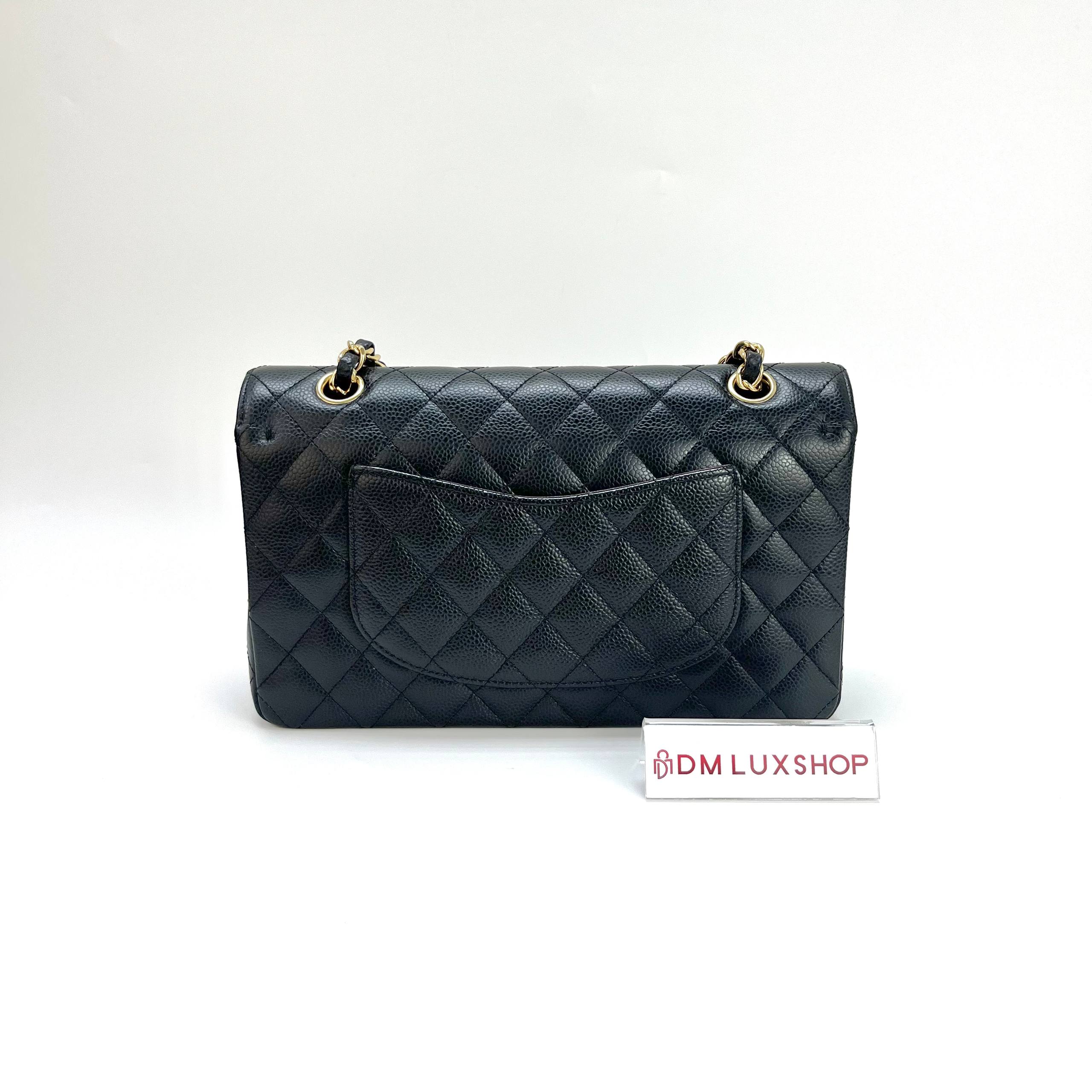 Chanel CF Black Caviar Medium GHW (Serial 27, Y: 2019)