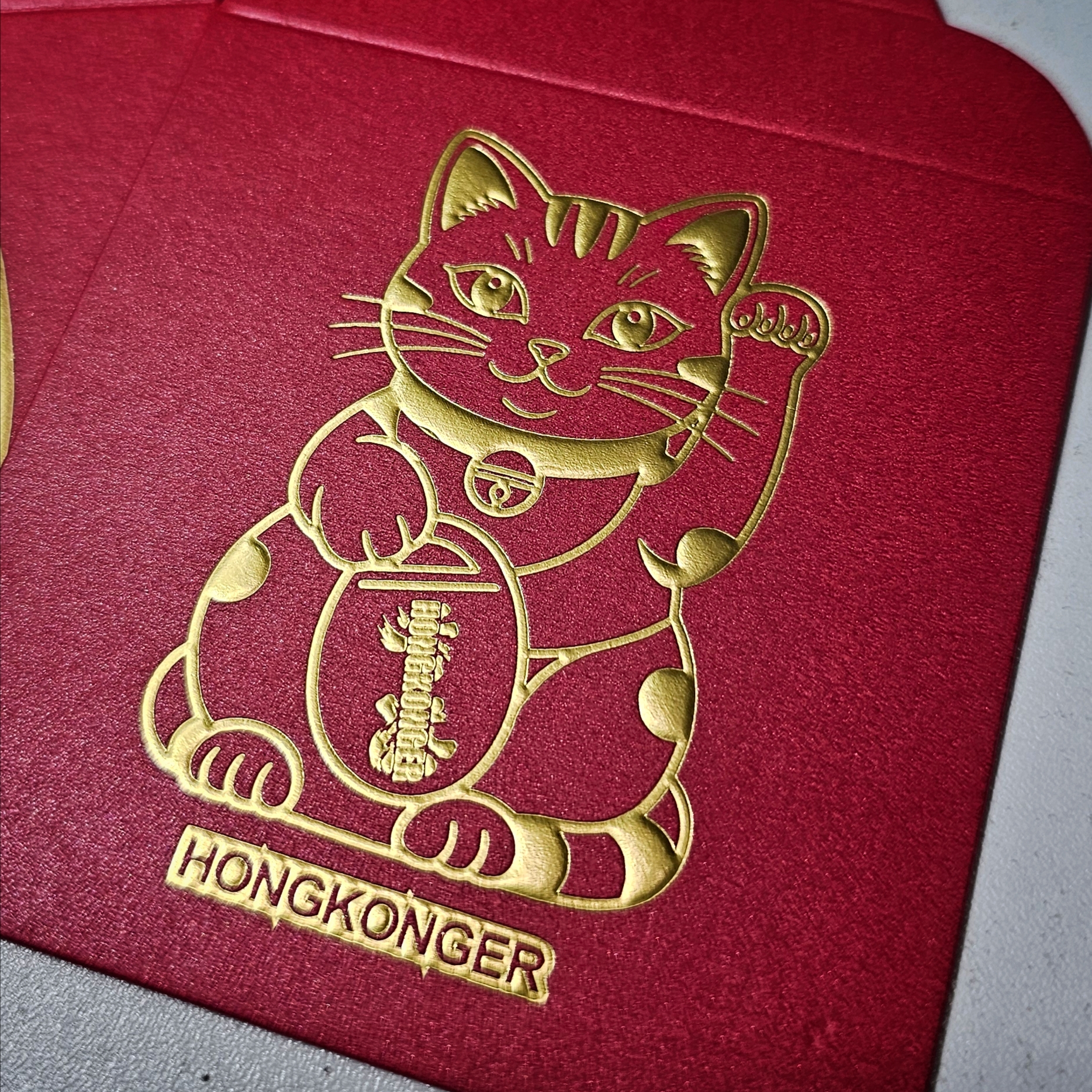 HONGKONGER Gold Embossed Red Packet 達摩 x 招財貓｜燙金浮凸利是封 10個裝