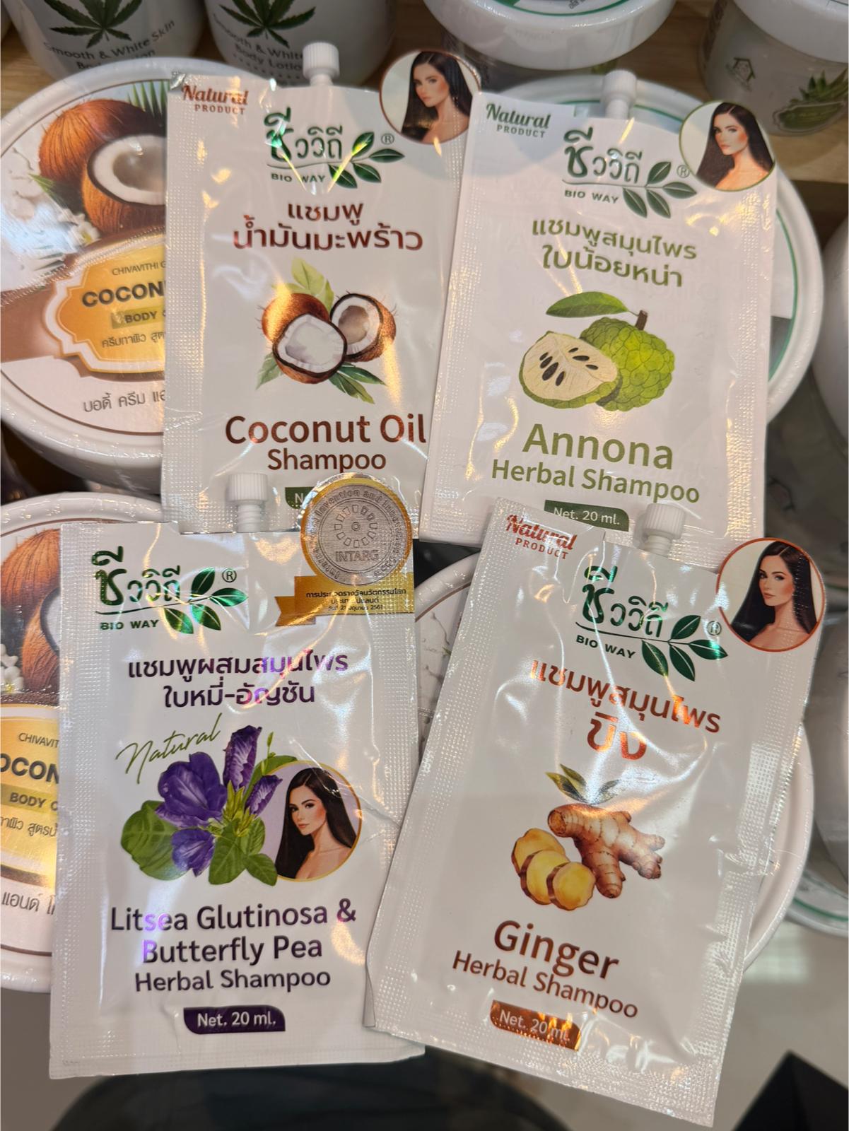 泰國BIO WAY天然草本洗髮水小樣20ml