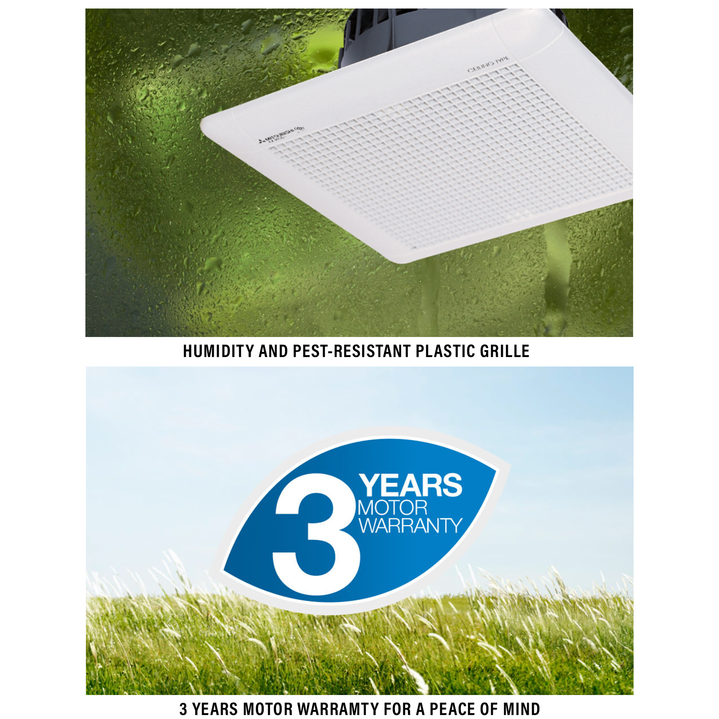 Mitsubishi 8" High Pressure Ceiling Ventilating Fan VD-20ZP4T5