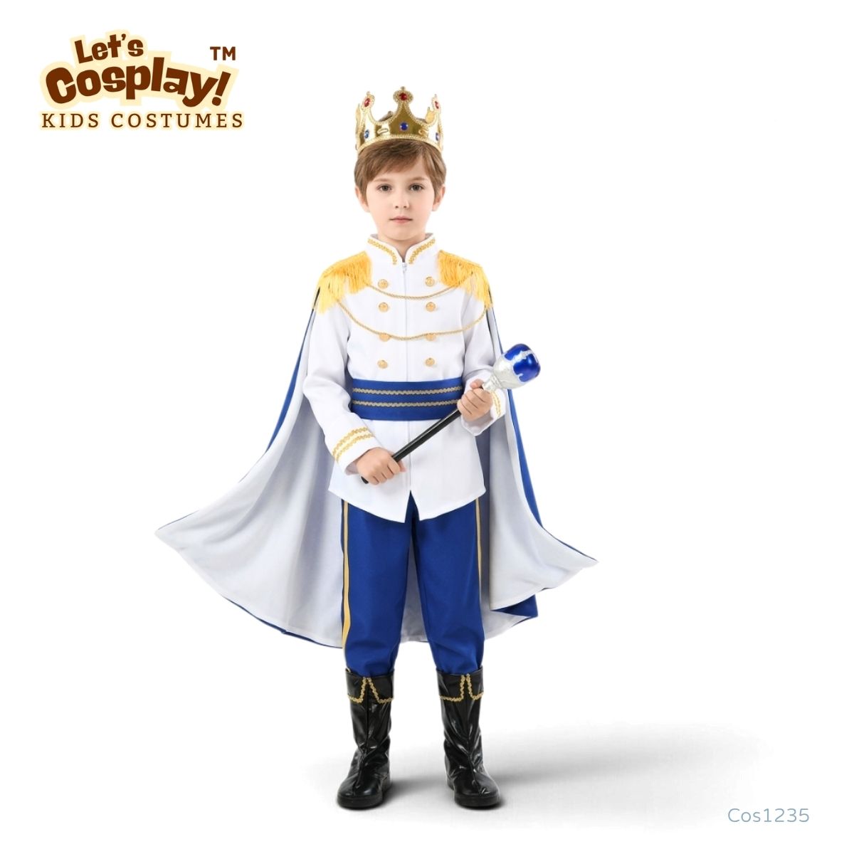 兒童王子國王服裝套裝 童話故事角色扮演 Lets cosplay 香港現貨 cos1235