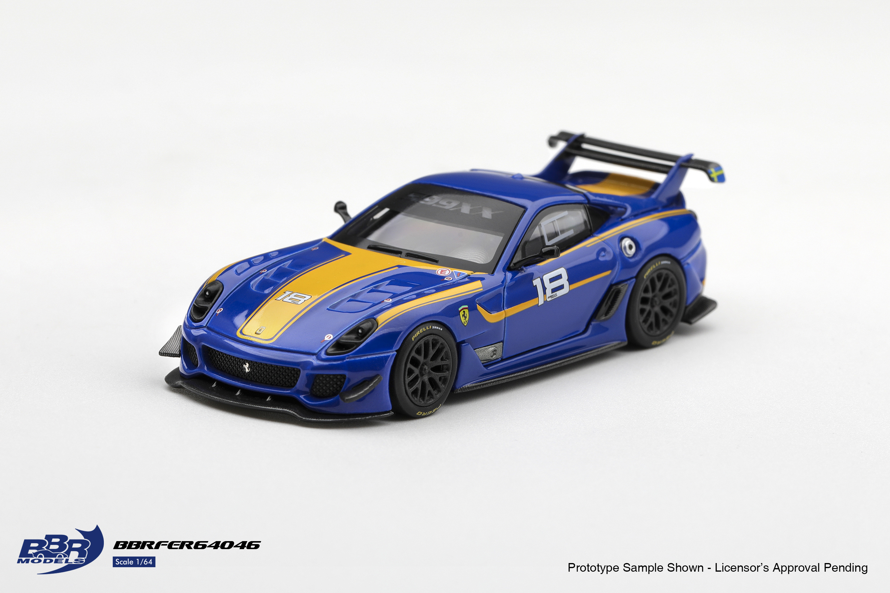 Pre Order - BBR Models ( BBRFER64046 ) Ferrari 599XX Evo #18 / 預訂優惠價 Pre-Order Price: HK$176