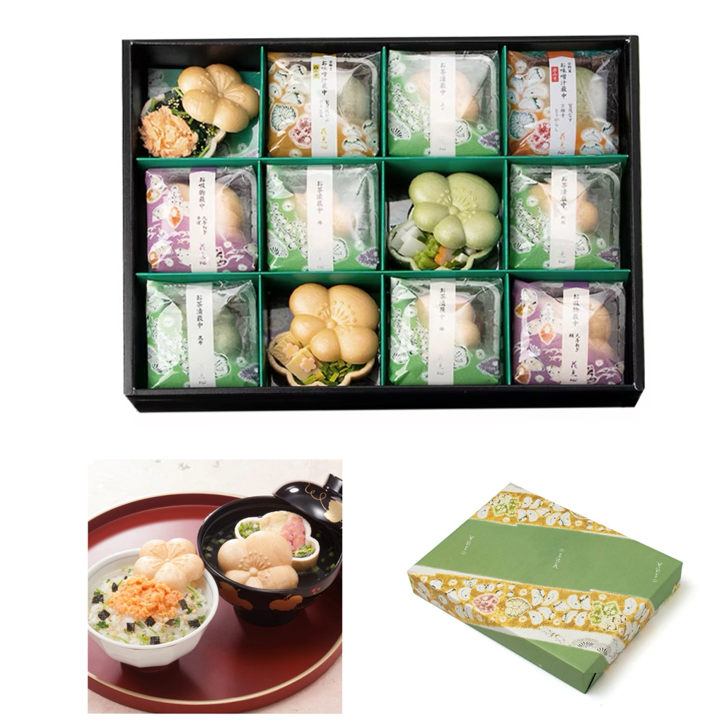 ✨新年禮盒．京都辻が花✨高級最中餅/茶漬+湯品
