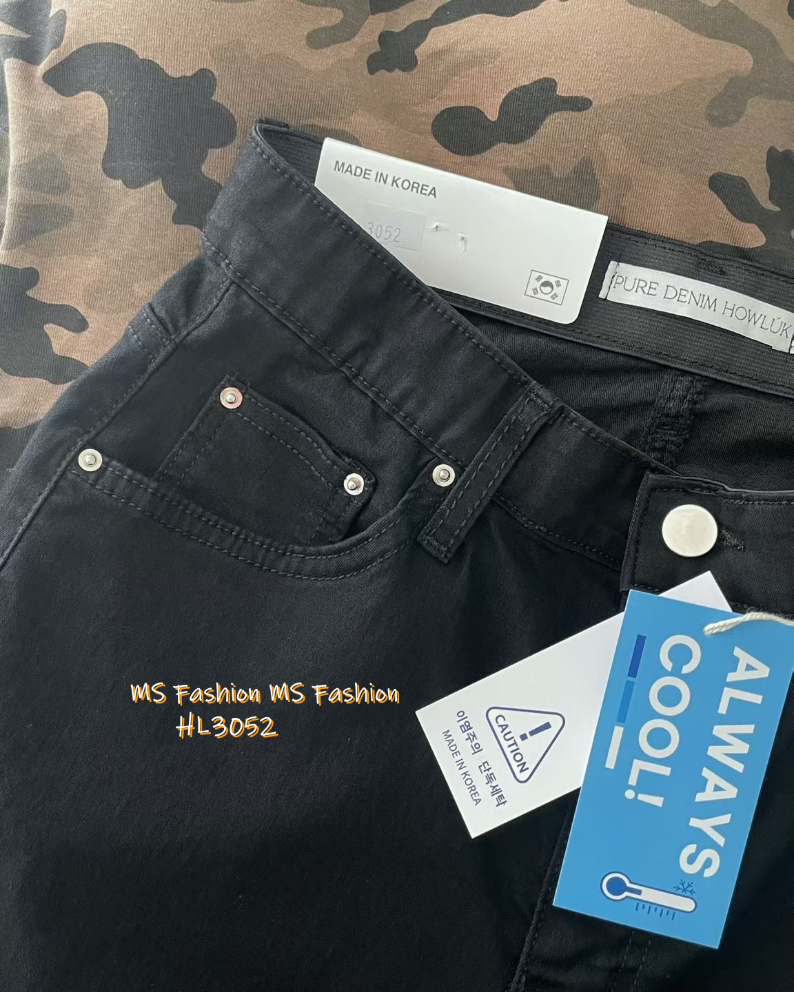 HL3052 韓國🌼Howluk冰涼面料喇叭牛