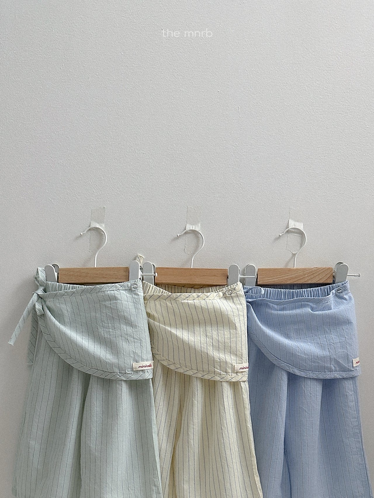 Minirobe | stripe pants (Mint/Blue)