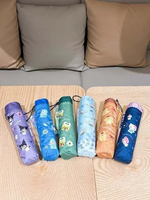 現貨🐱| Sanrio Kuromi 三節防風縮骨雨傘(鈦金屬色鋁桿 + 防風傘骨 + UV防護)