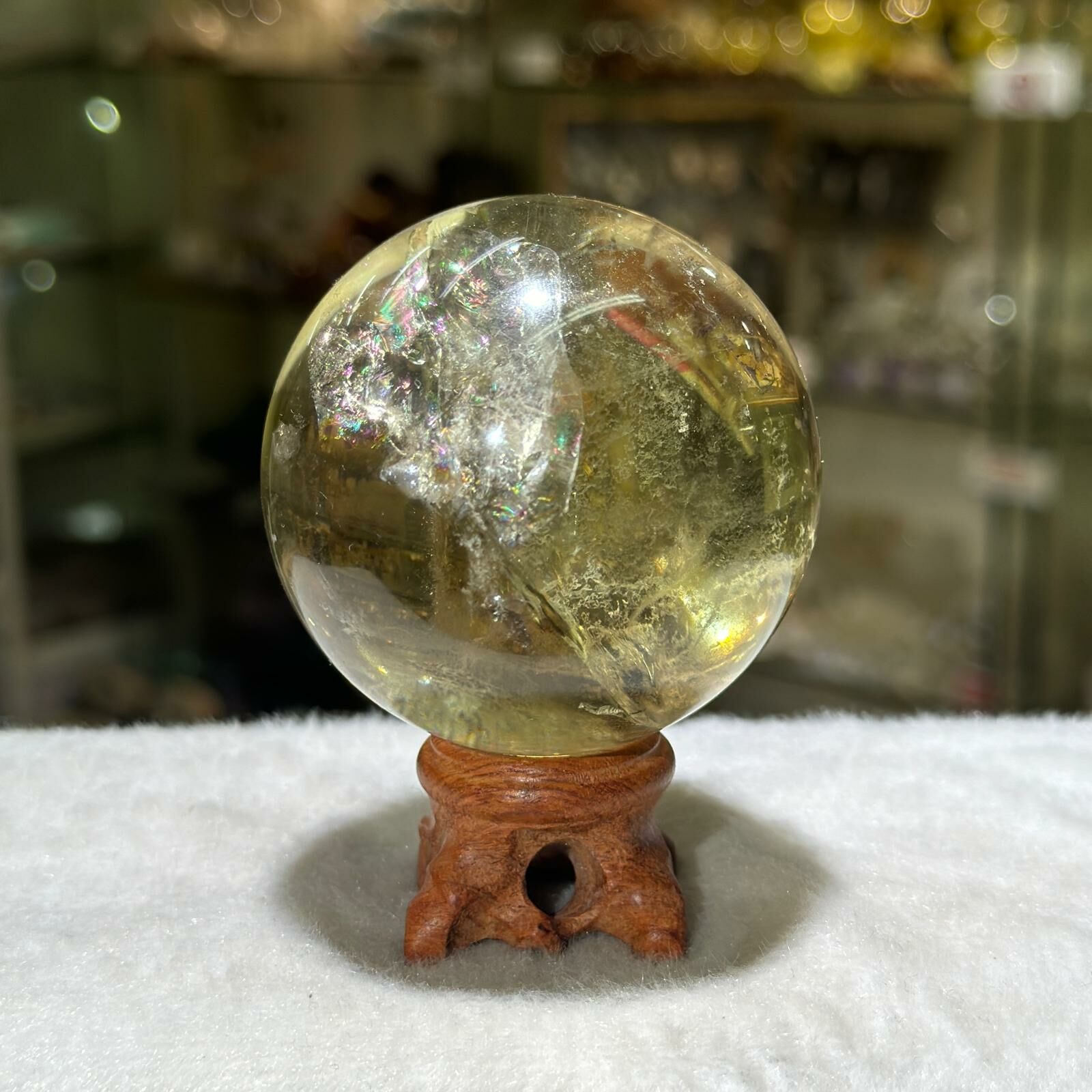 黃水晶 球 - 6cm+/- (不連座)