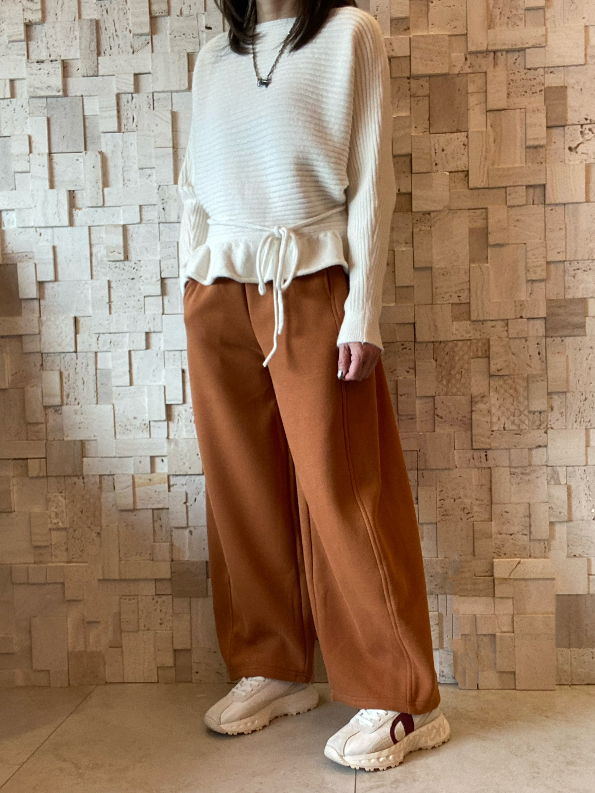 #2057 Ruffles邊針織Top