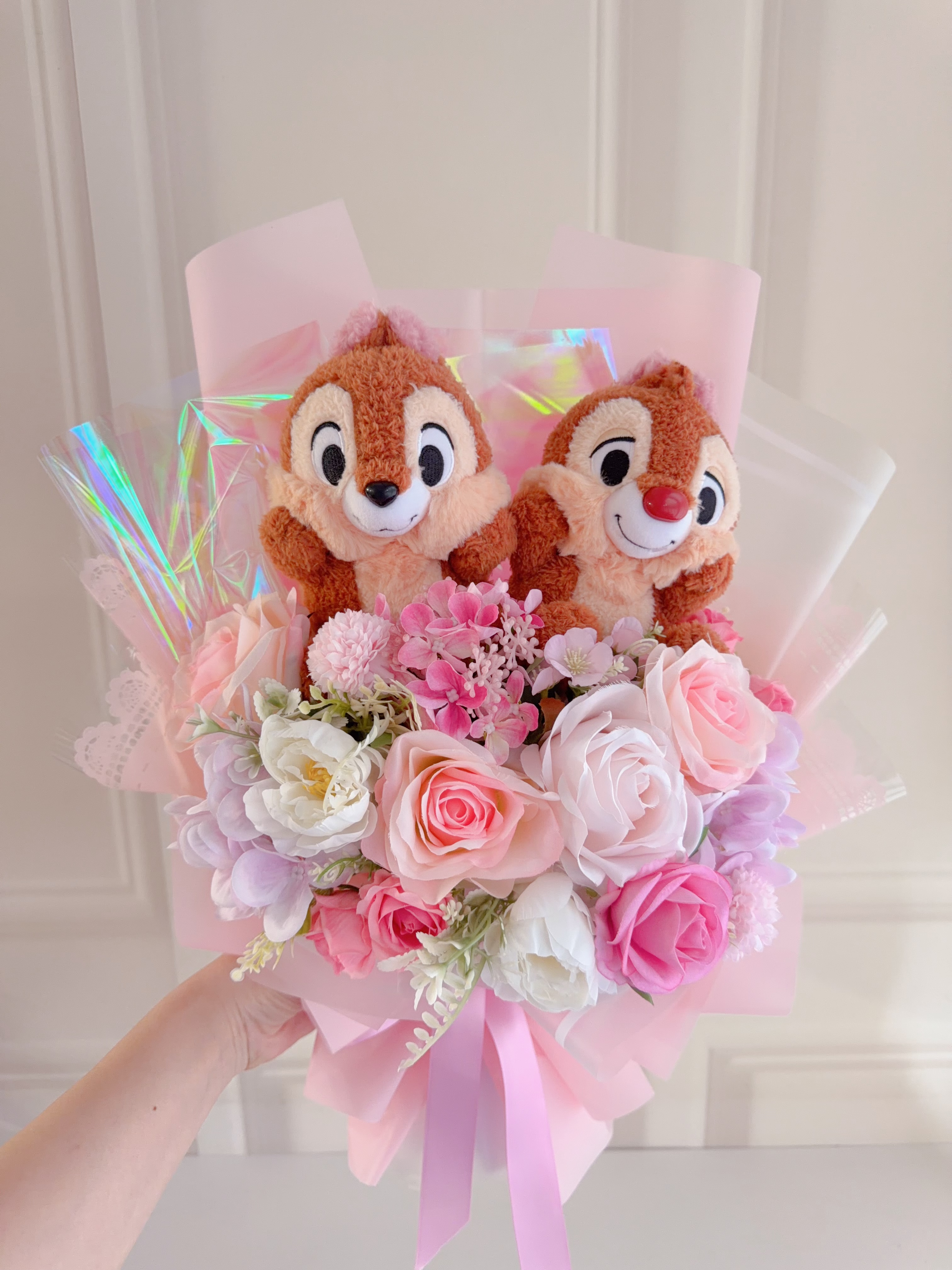 (現貨)大鼻鋼牙公仔花