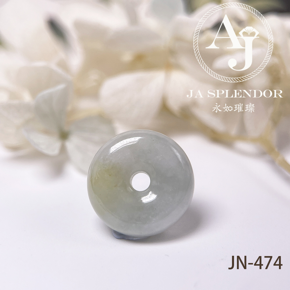 JN-474/485/489/490 天然翡翠A玉 黃加綠小平安扣