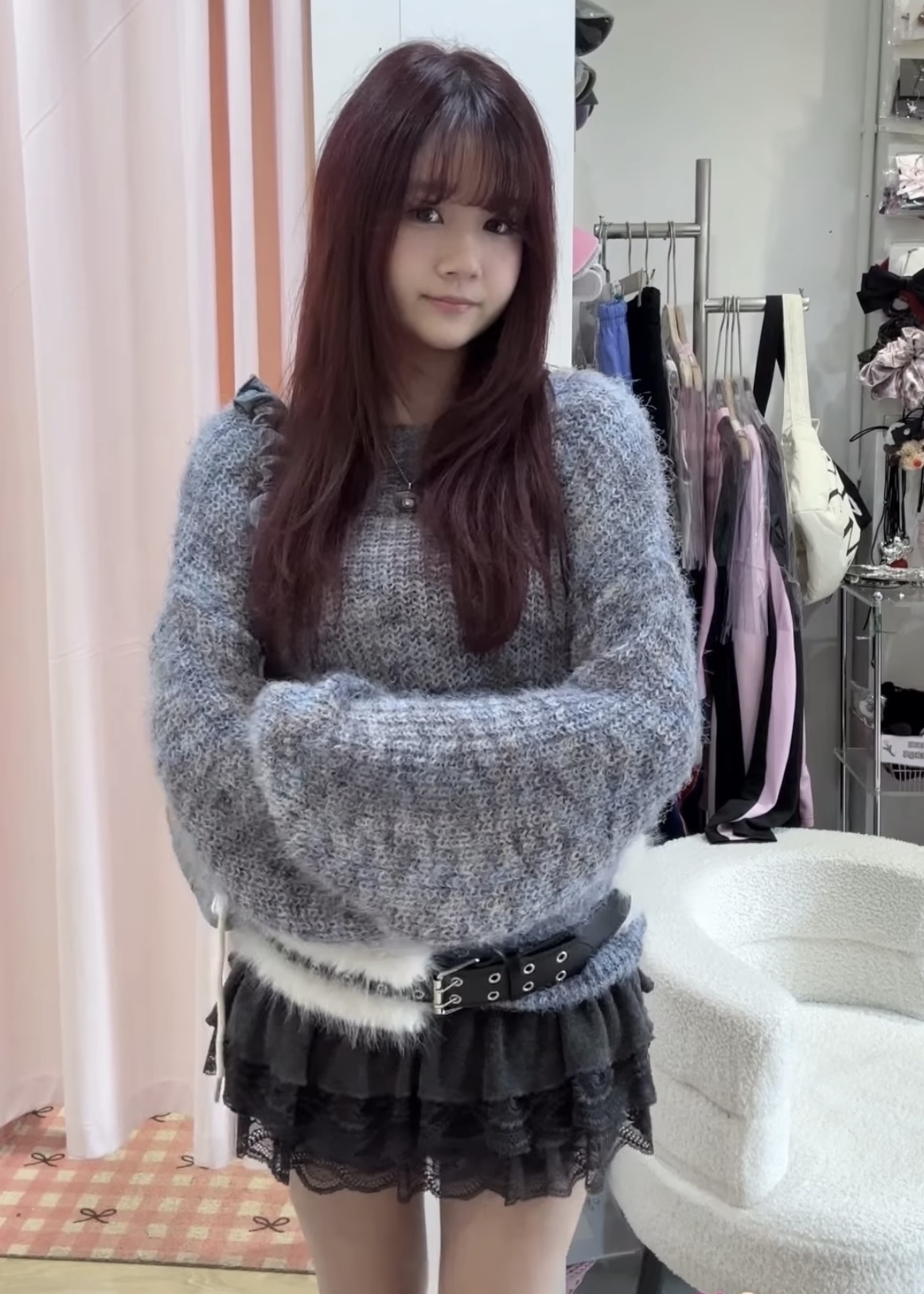 已售罄❌韓國高質毛毛混色冷毛衣 （舒服！）