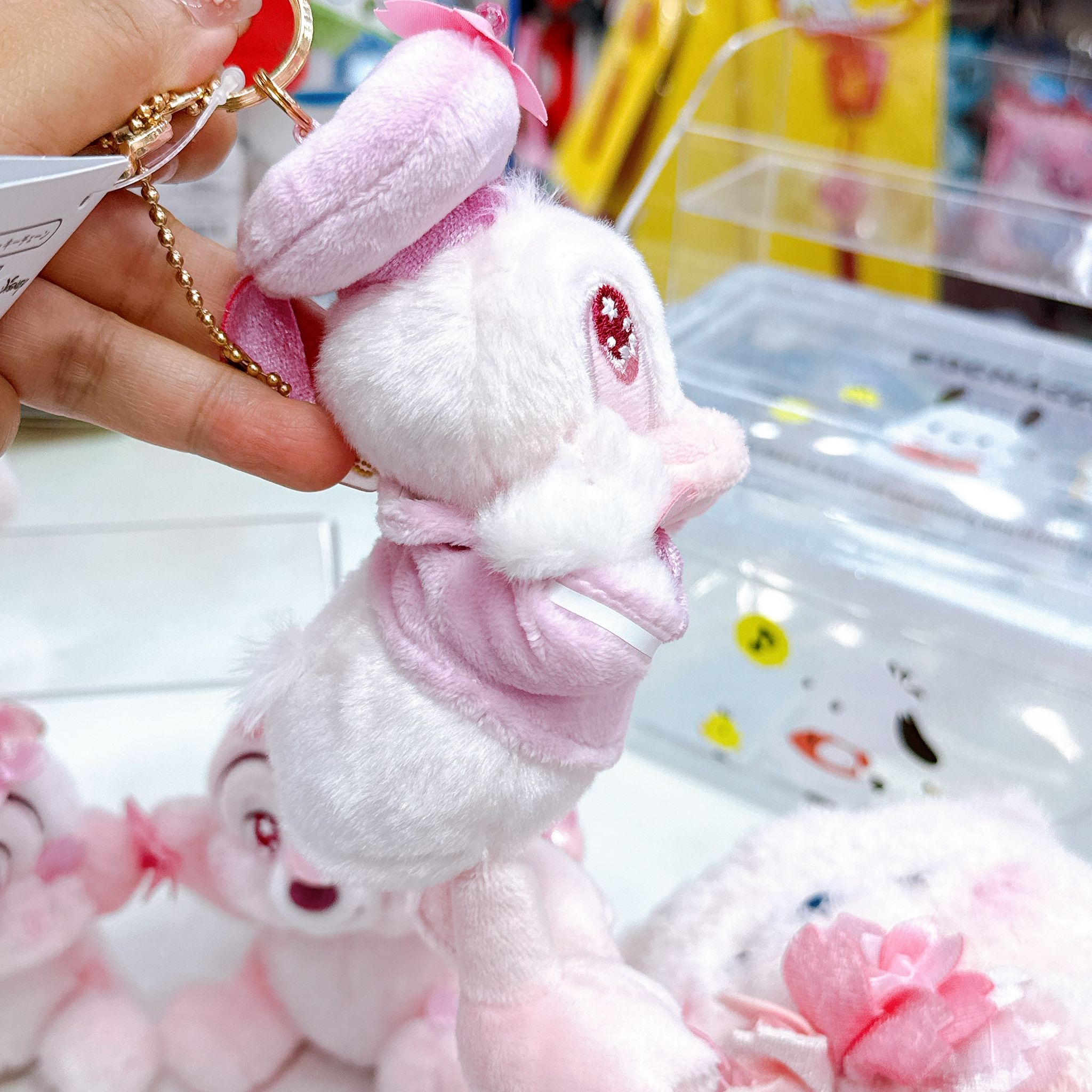 日本直送東京迪士尼小飛象chip and dale唐老鴨櫻花系列公仔掛飾