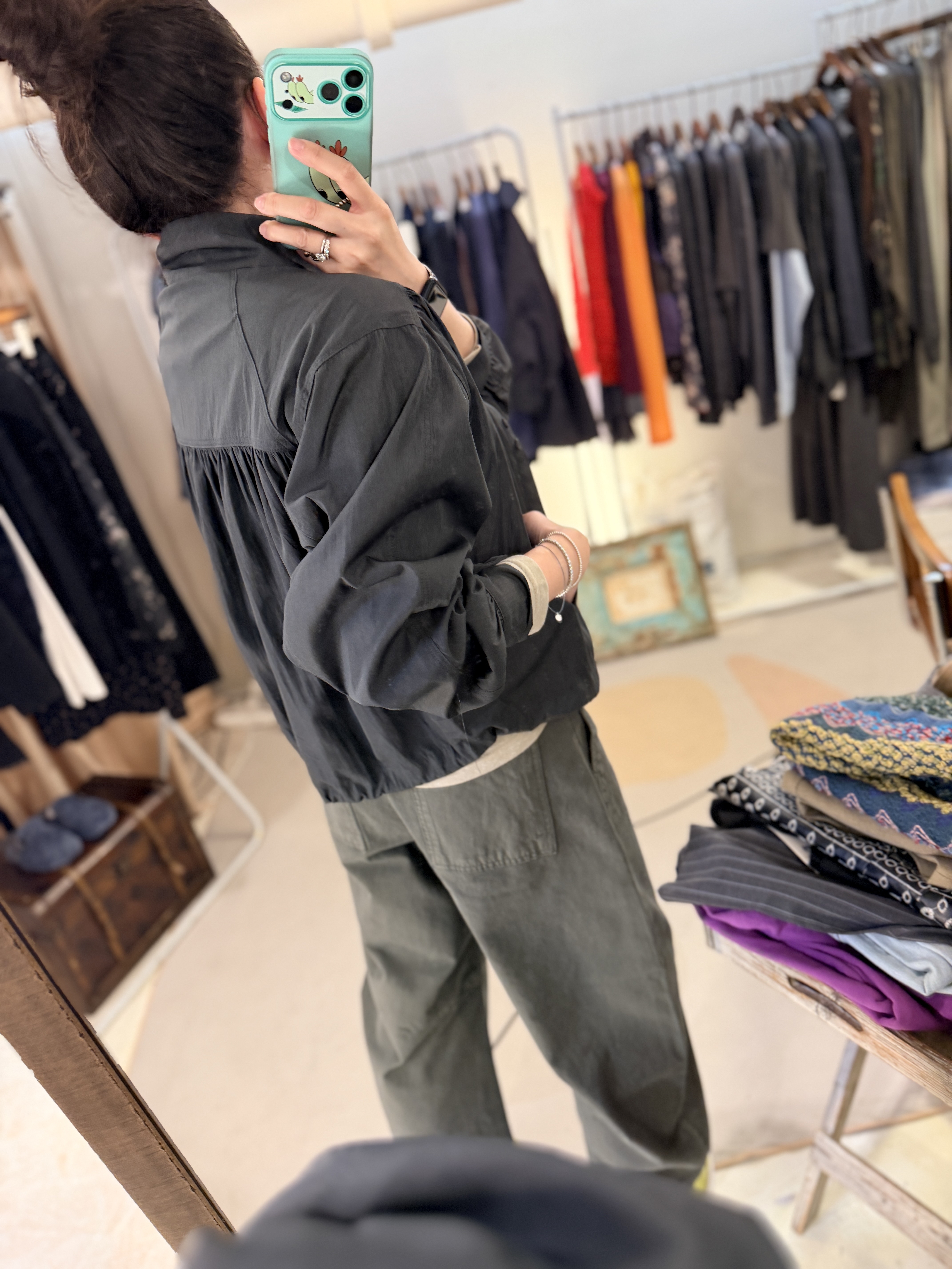 Button shirt jacket