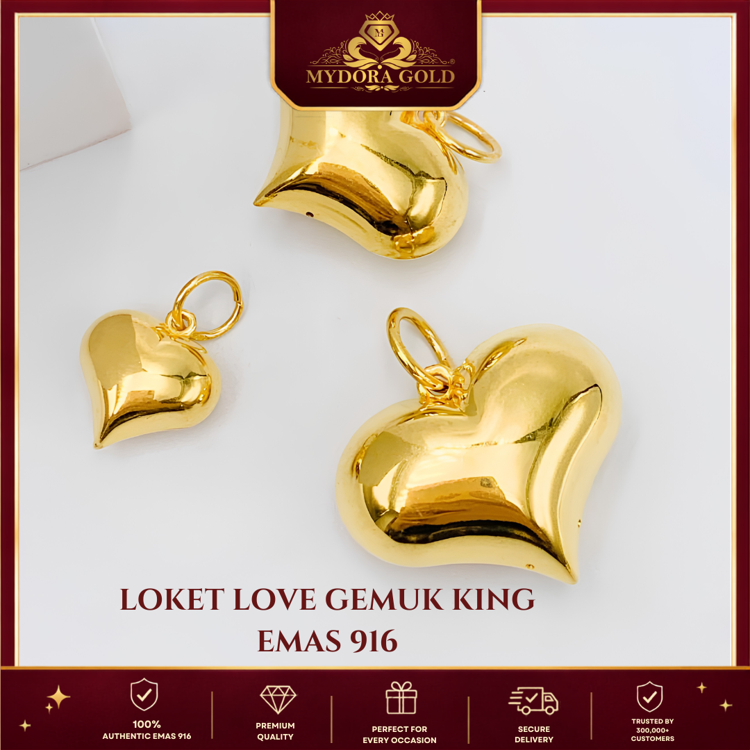 MYDORA Loket Love Gemuk King | EMAS 916/22k