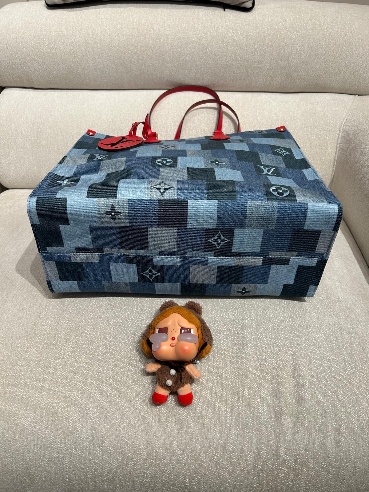 Lv on the go gm M44992 拼牛仔限量版 100%Authentic,99%new ✅dust bag