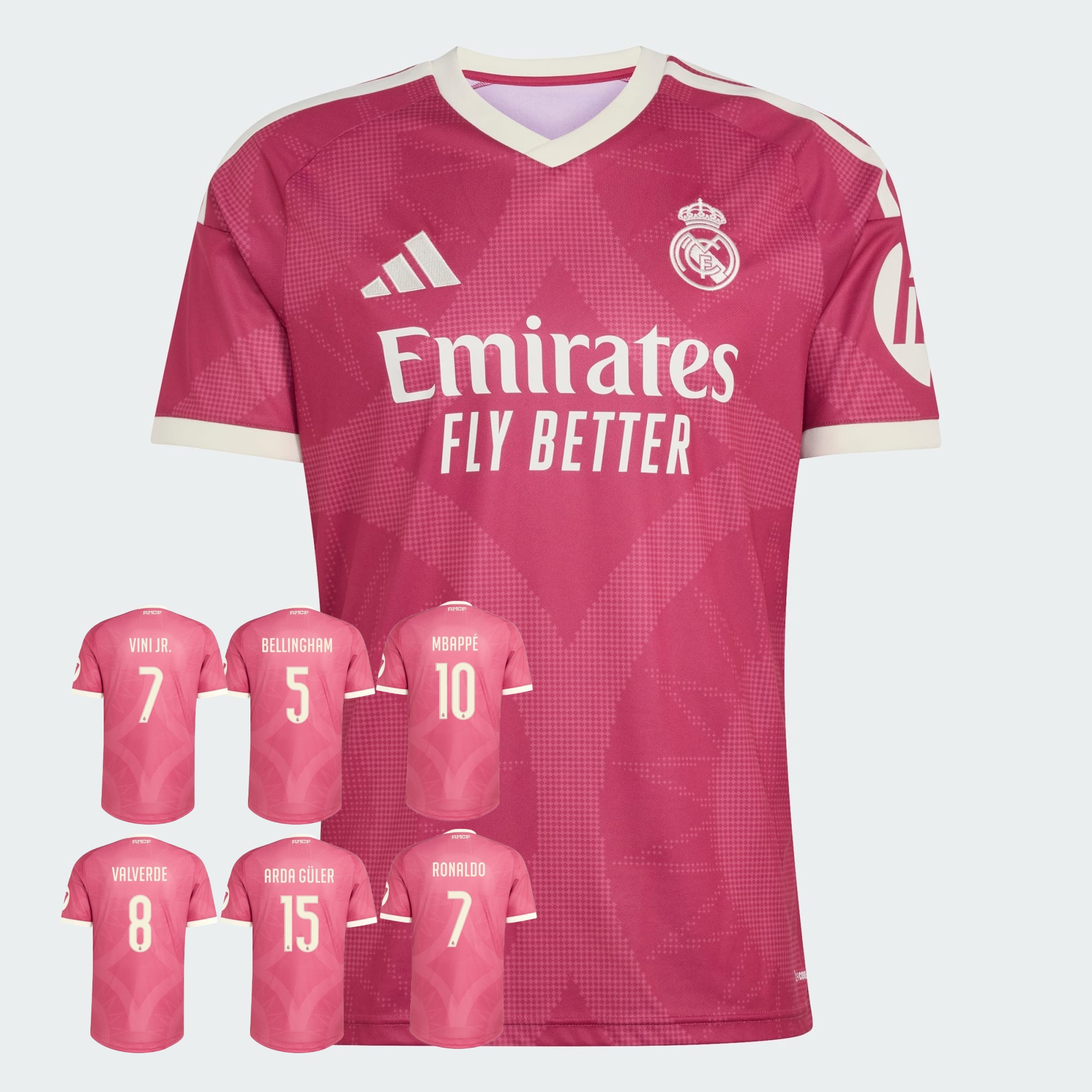 💎拉丁美洲風情重塑經典 Adidas Real Madrid 皇家馬德里 2026-27 三客球迷版球衣 (可加印字章) IA7520