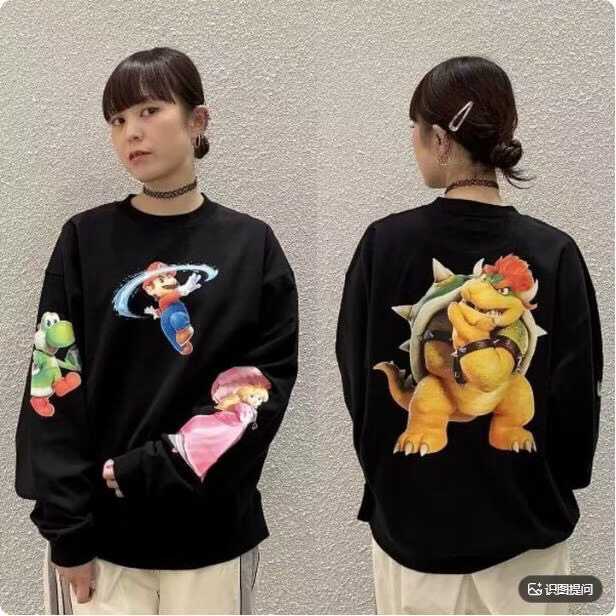 預訂 SUPER MARIO × BEAMS圓領毛圈衛衣 [貨號26A837]