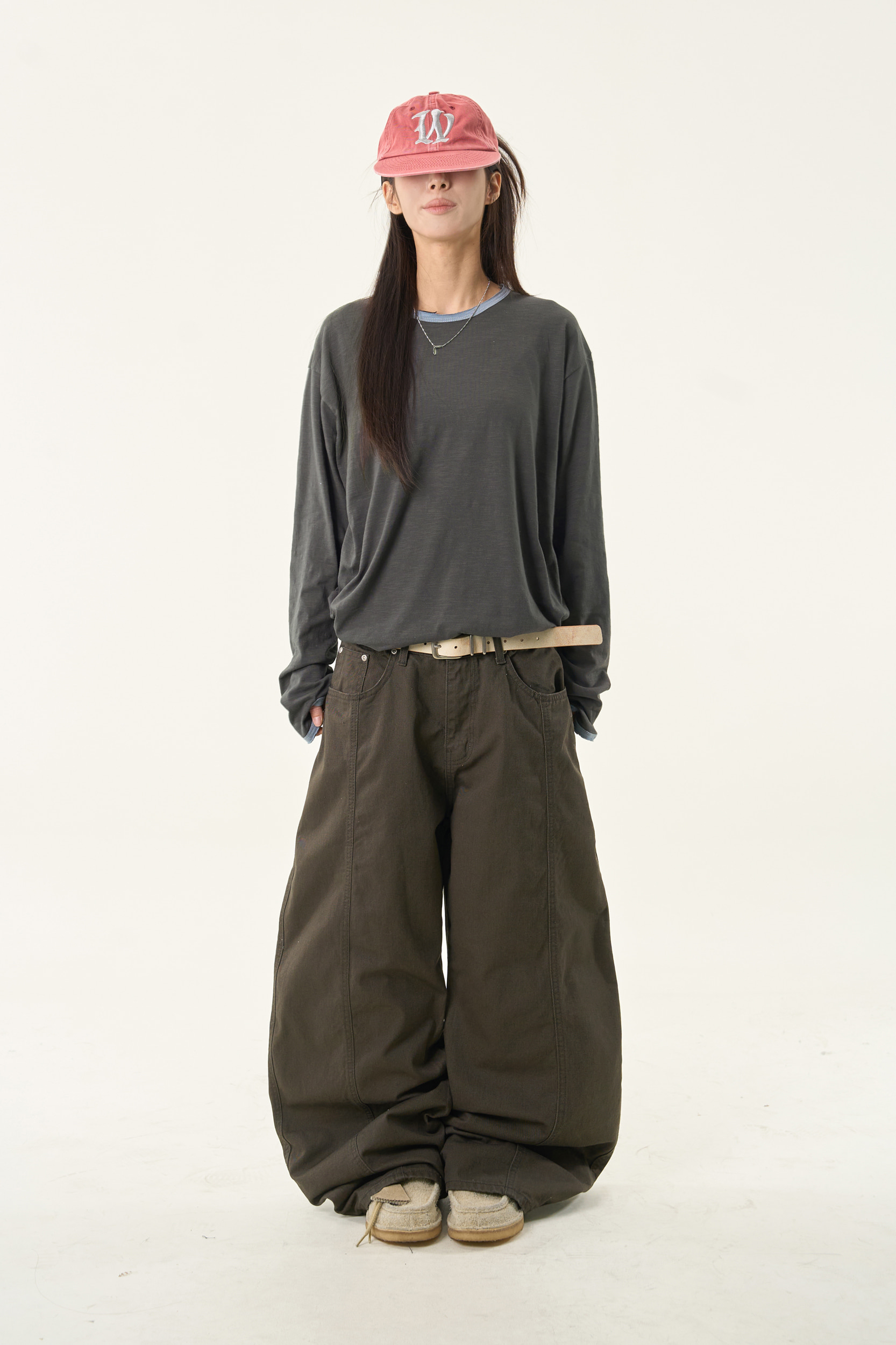 Side Pocket Wide-Leg Pants