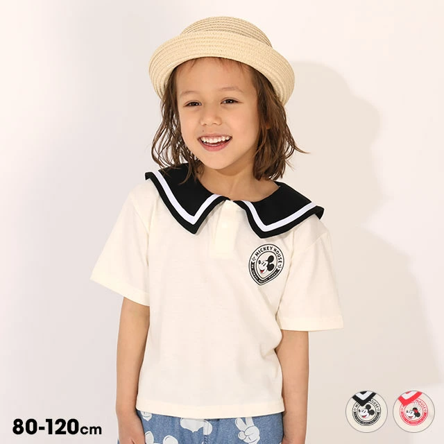 🆕【⭐訂購⭐】🌀 🇯🇵 日本直送 #Disney  #Mickey / #Minnie 海洋主題 水手領 短袖Tee🌀 [ELEA-0189][260531]