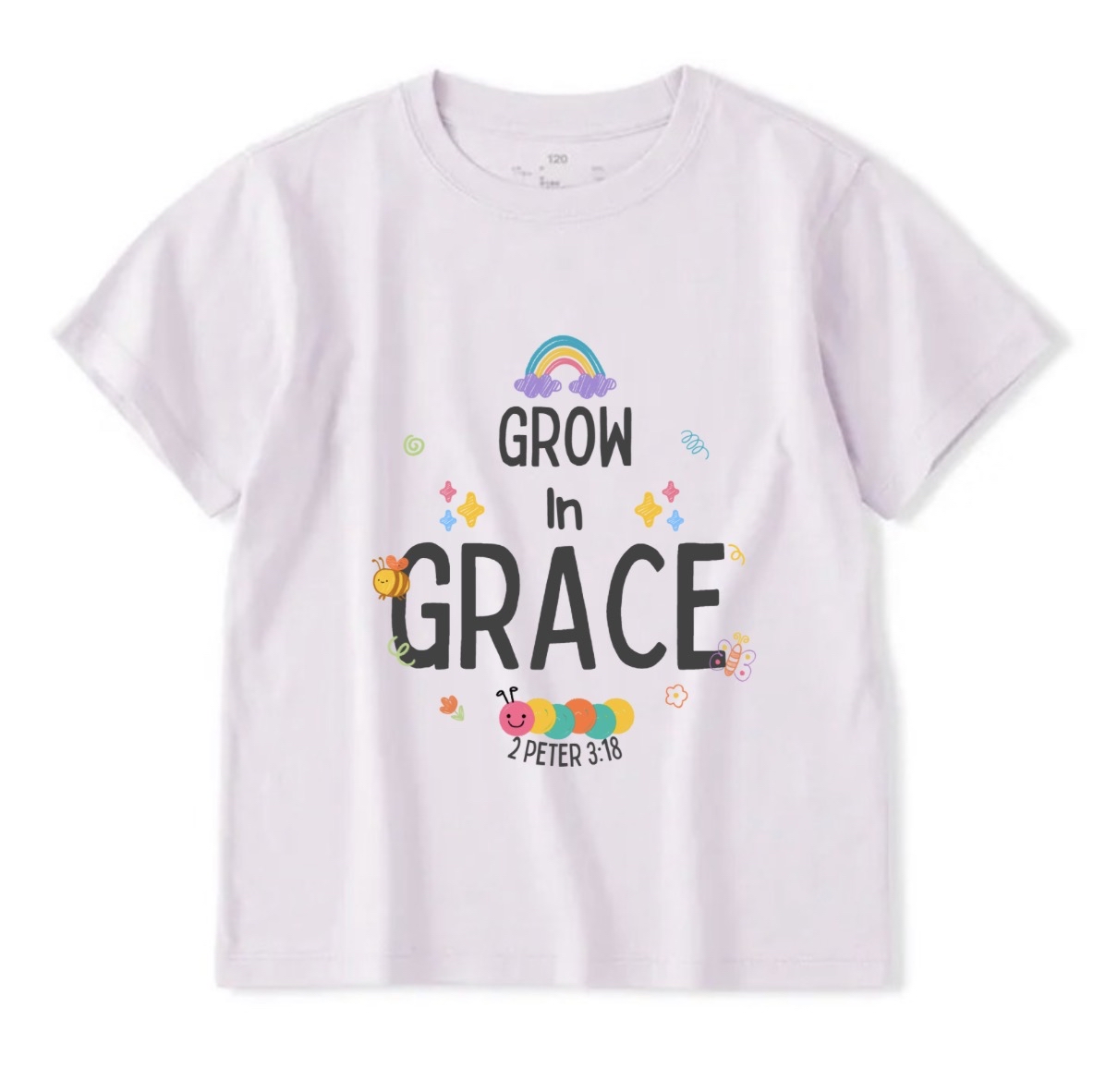「Grow in Grace」夏日純棉短袖T恤