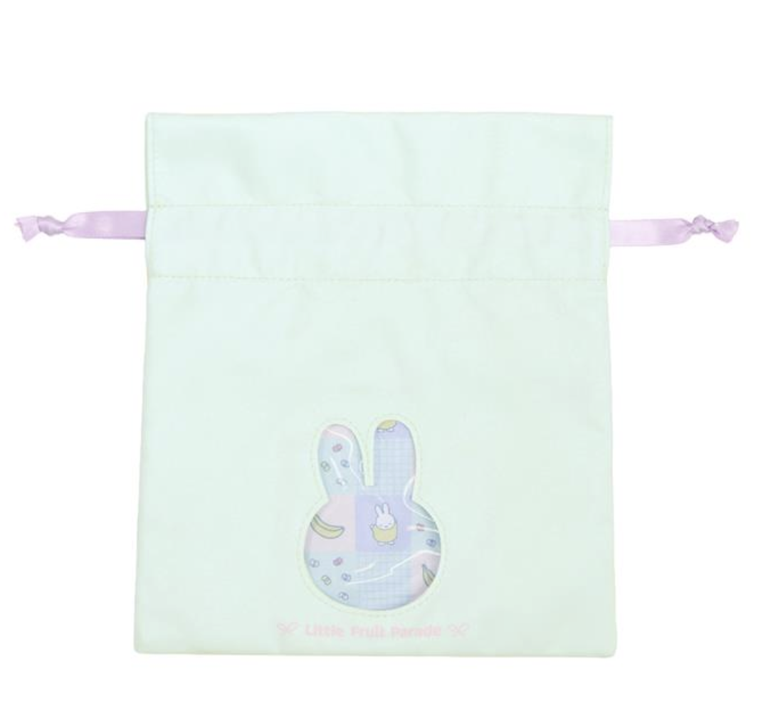 🐰Pre Order  - miffy 聯乘限定 Little Fruit Parade 索繩袋 / 透明 zipper Pouch  ( 📦 大約 5月中到貨, 若遇到缺貨或其它因素貨期會延遲 ）