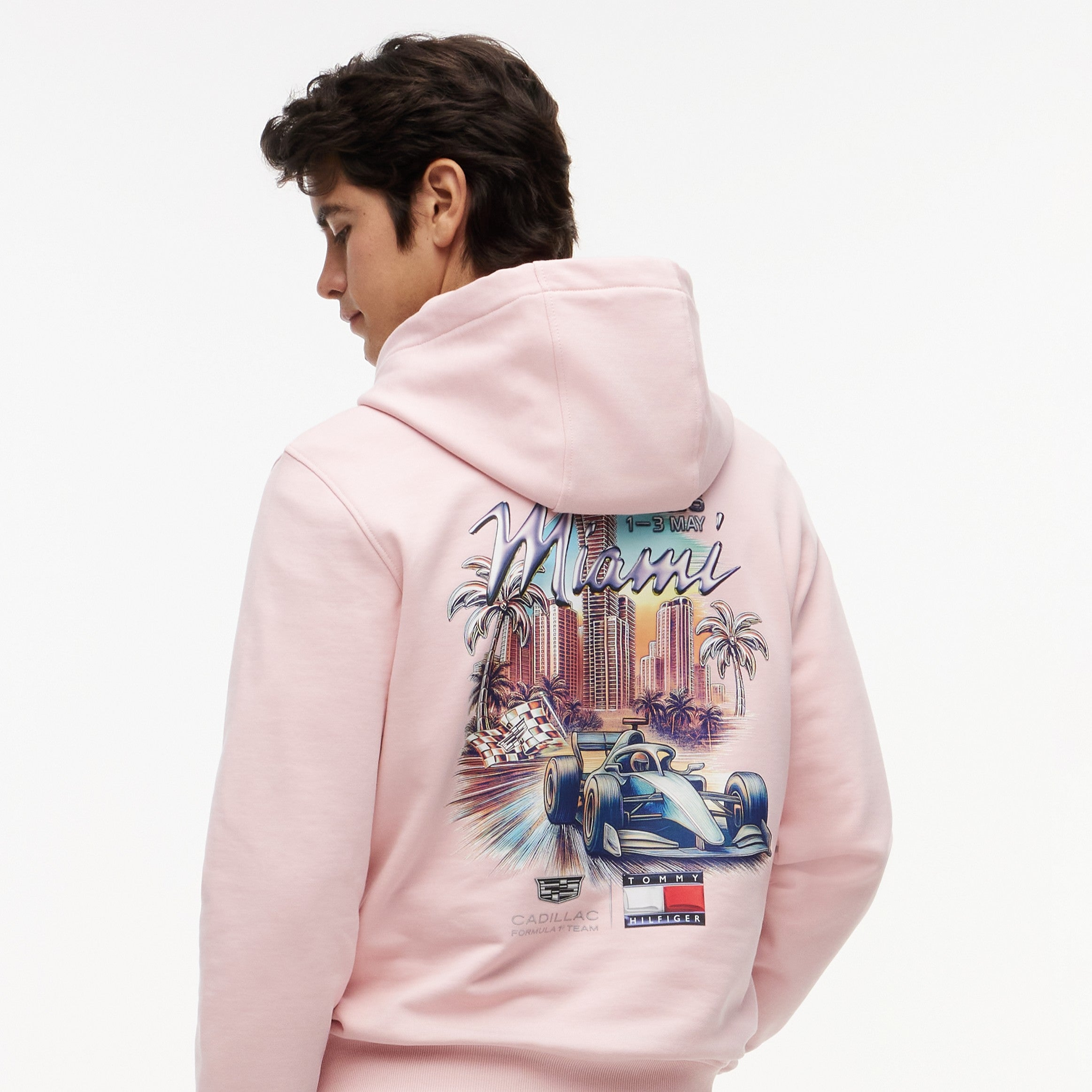 TH x Cadillac F1 Team 凱迪拉克車隊 2026 Miami GP特別版連帽衛衣 (黑/粉) MN00065