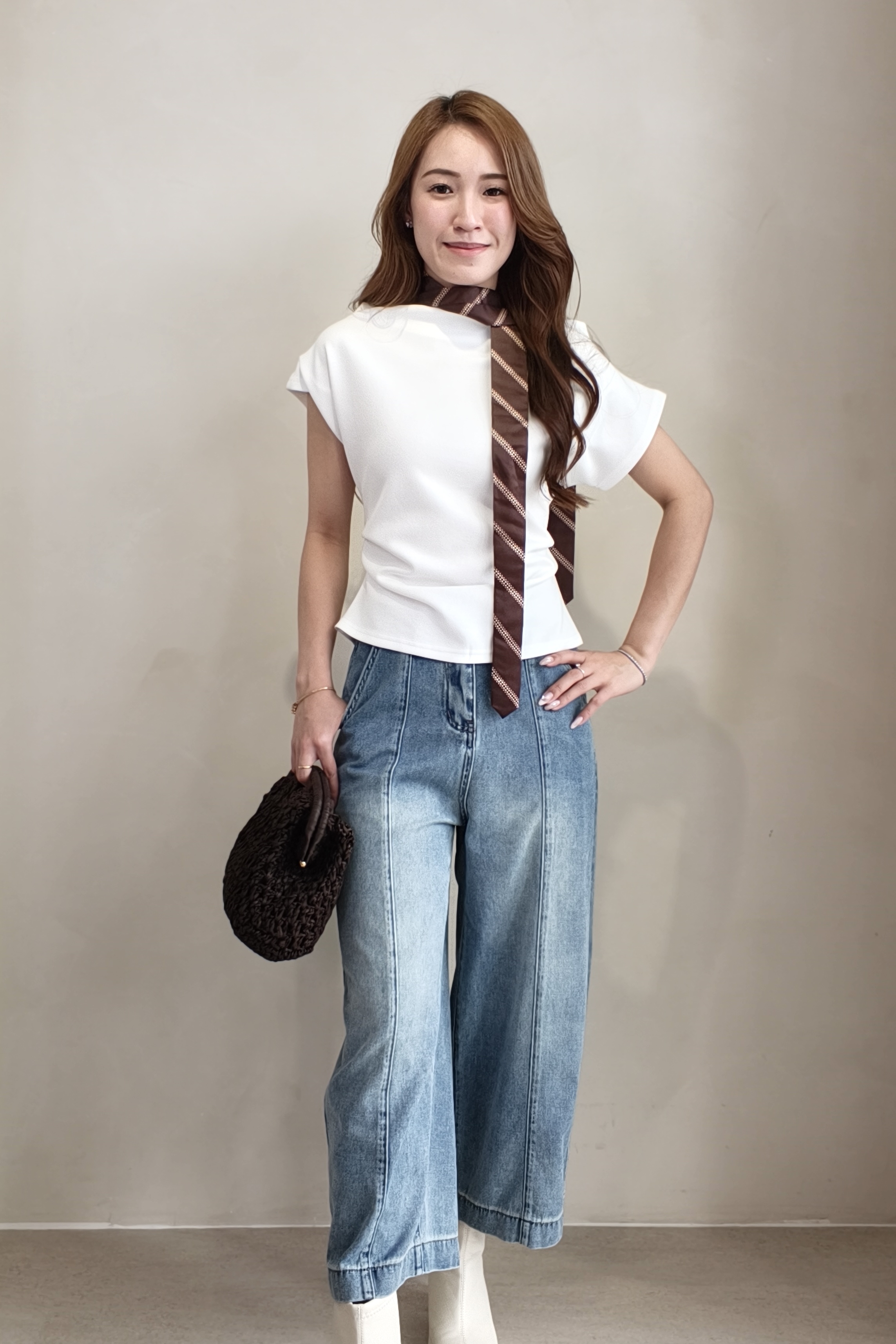 2174BP Sienna Panelled Wide-Leg Jeans